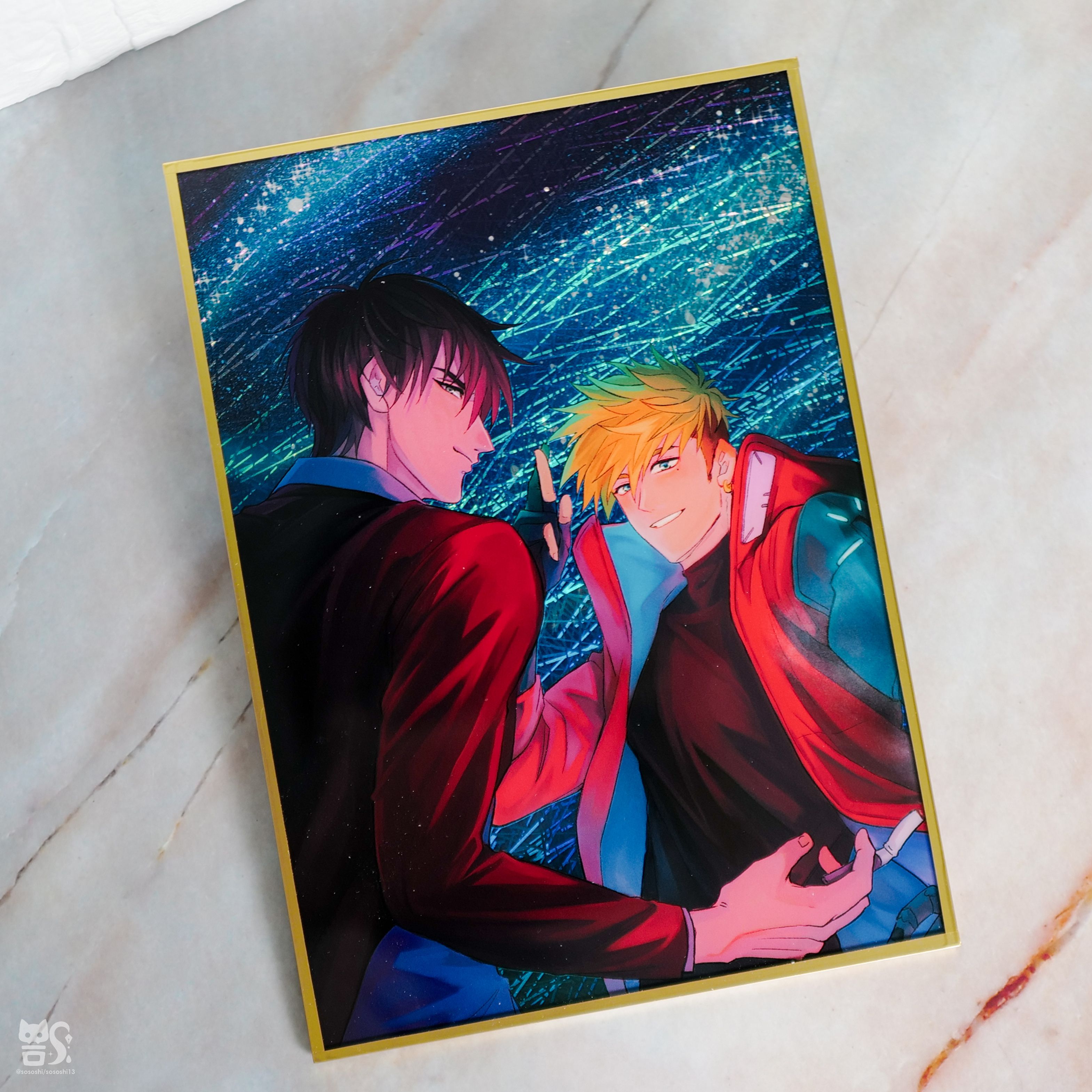 【壓克力色紙】23槍神（盟友）（贈同款燙色拍立得 ）