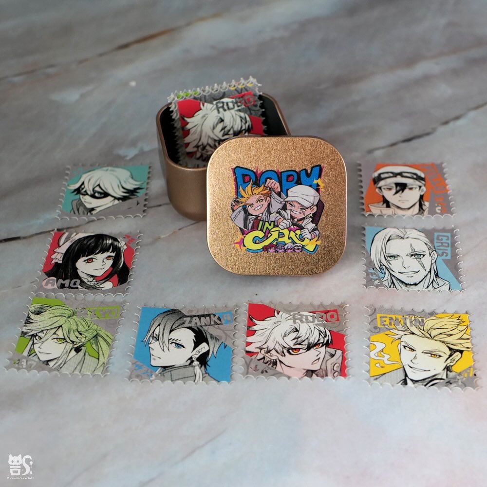 Gachiakuta 小茶罐貼紙組（貼紙放裡面）