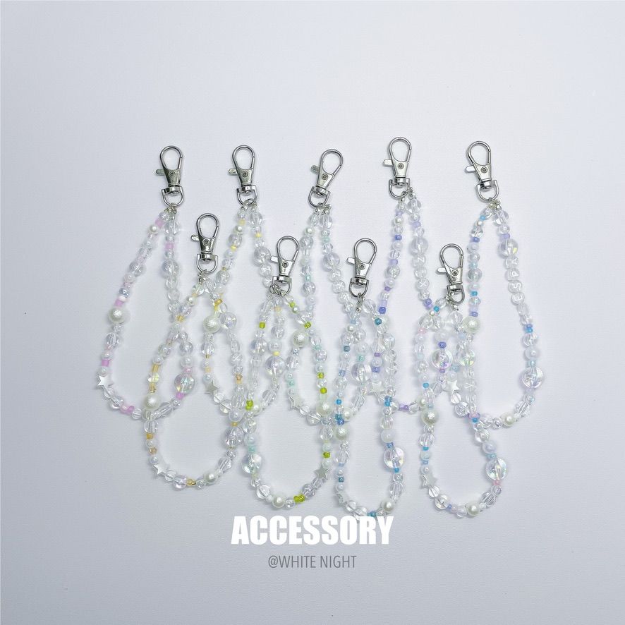 預購 彩色透明感手機鍊 魚線賣場