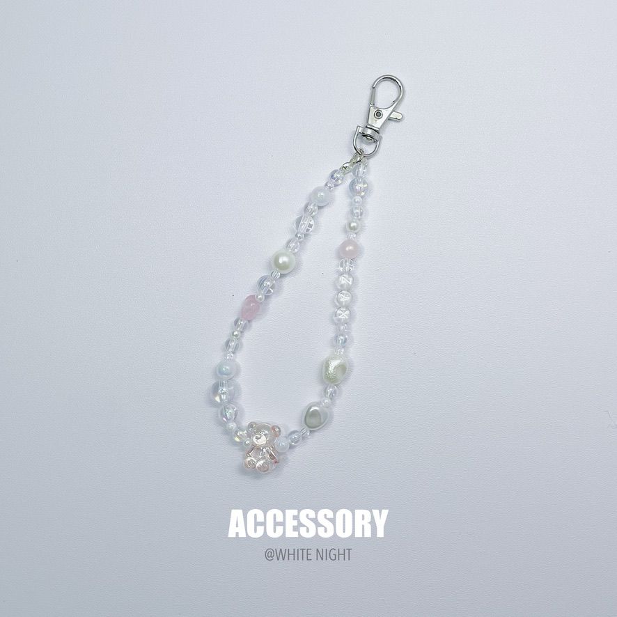 預購 彩色軟糖熊手機鍊 魚線賣場