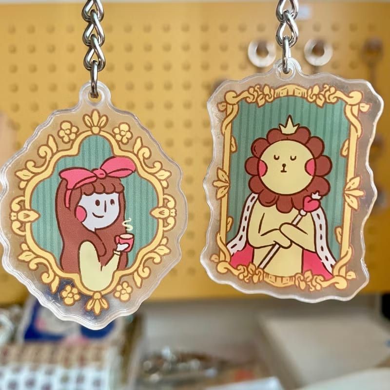 【壓克力吊飾】復古壁畫系列鑰匙圈