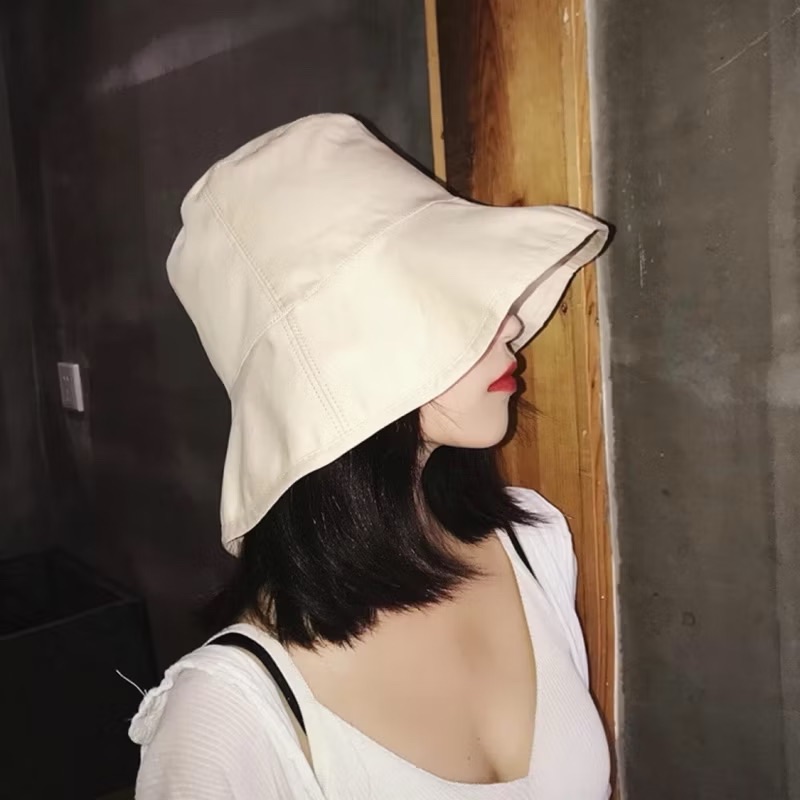 全新 清倉｜現🔥 大帽簷 漁夫帽 遮陽 遮臉帆布帽 盆帽防曬功能萬全！復古簡約純色 早衣服》