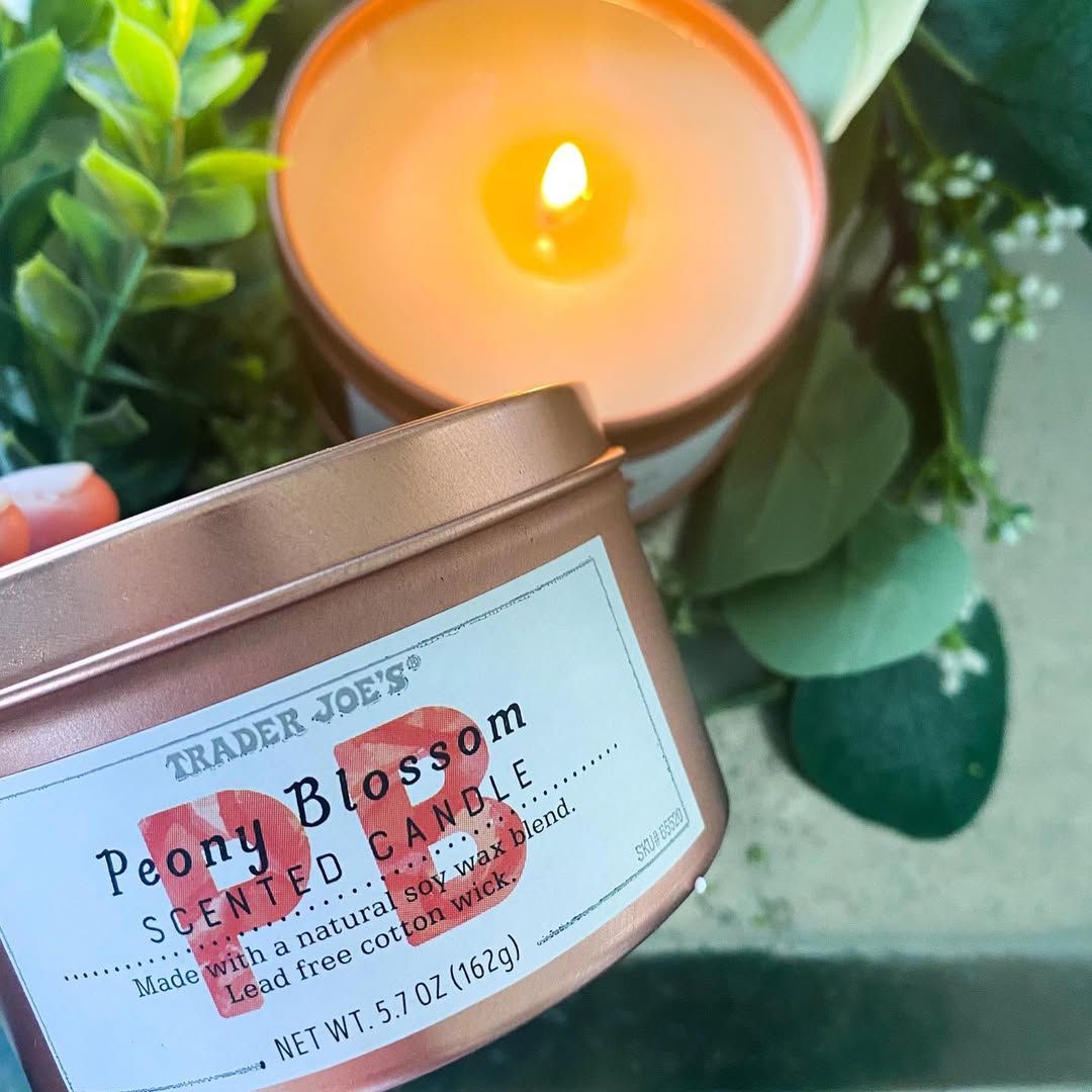 🌺 Trader Joe’s 牡丹花香氛蠟燭 ＜季節限定＞
