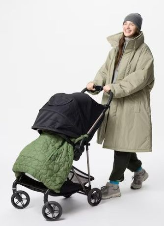 uniqlo推車、背帶2用寶寶毯、蓋毯-台灣無販售