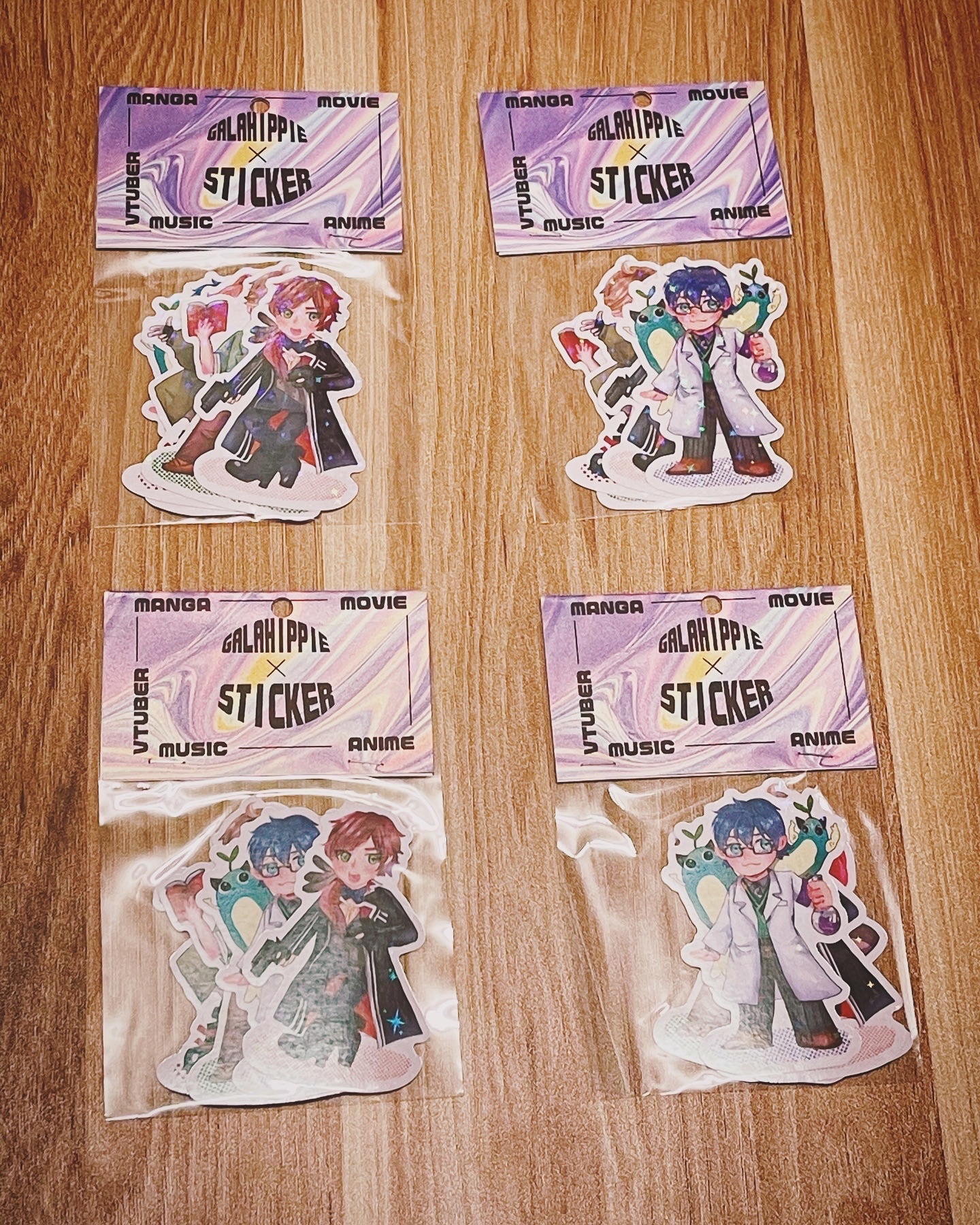 VTuber週邊｜彩虹社伊甸組_銀河貼紙組
