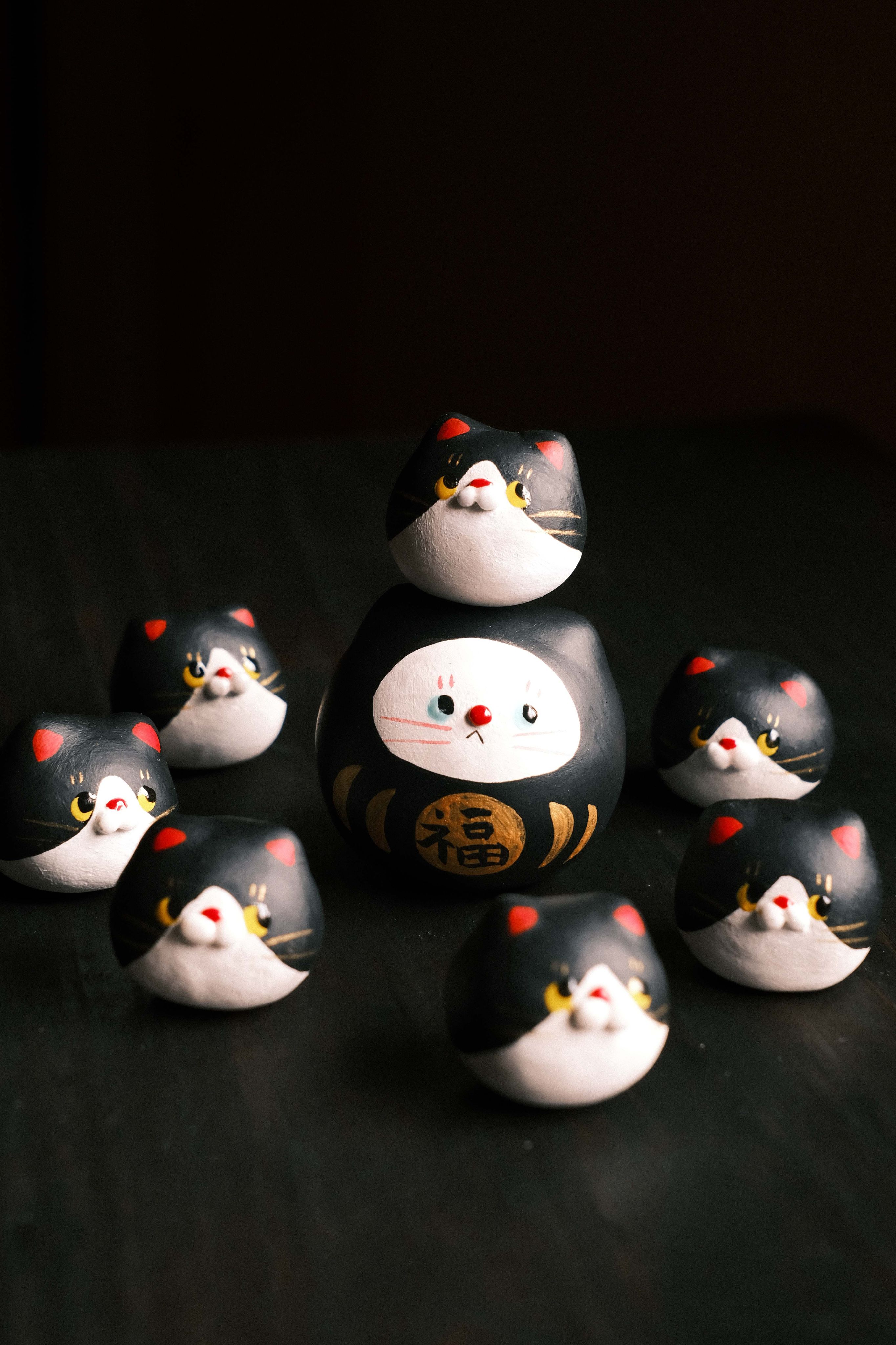🐈‍⬛黑金達摩賓士貓貓
