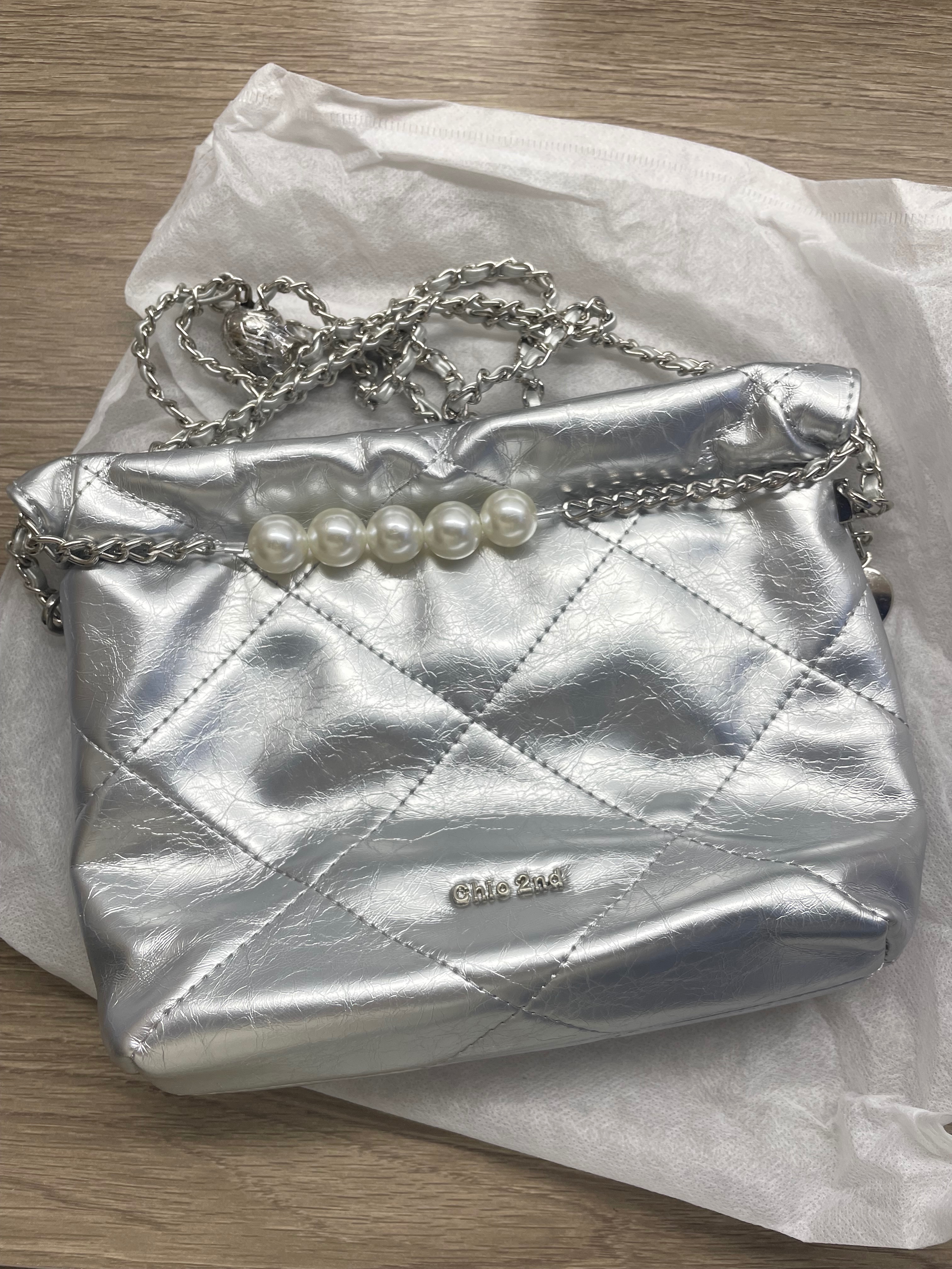 全新未使用 銀色包包