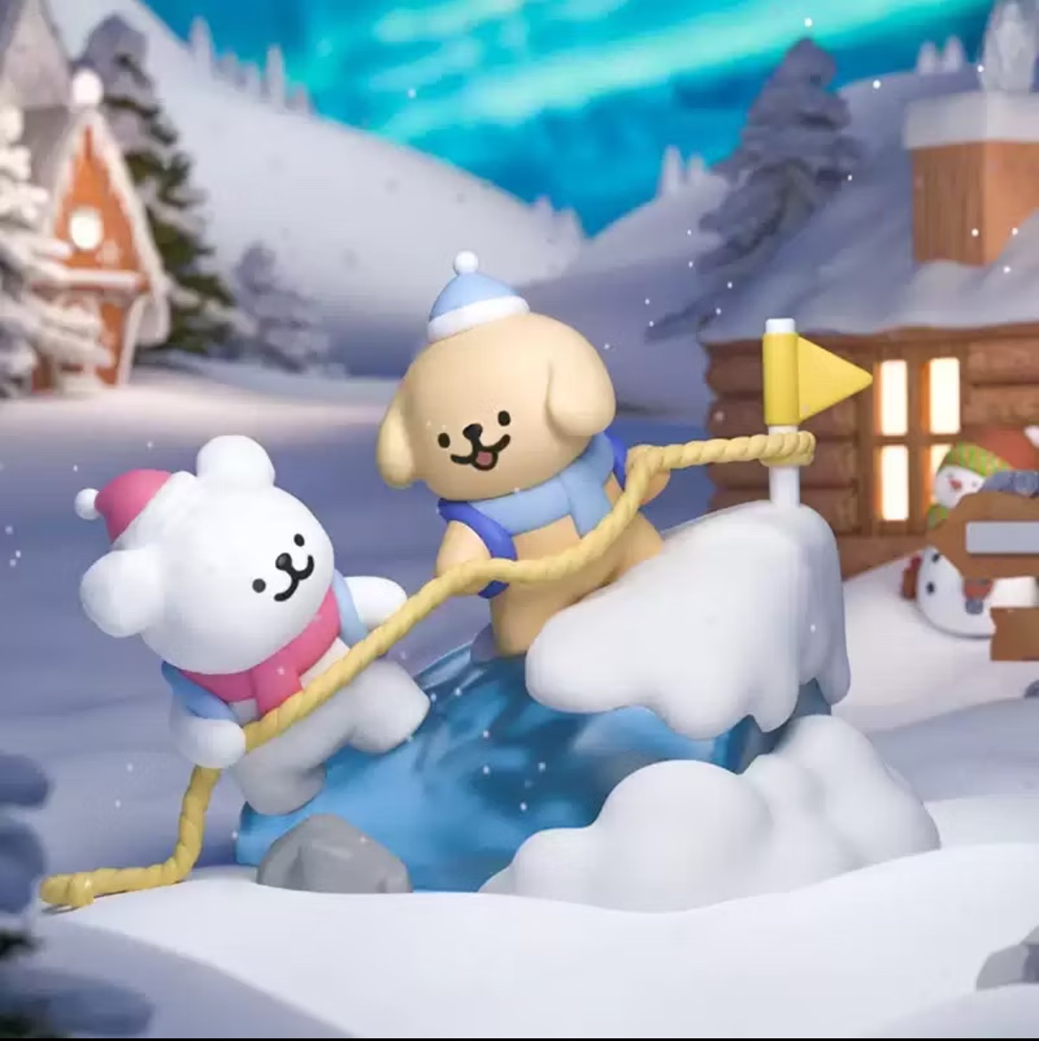 （確認款）線條小狗的旅行日記 -冰山探險