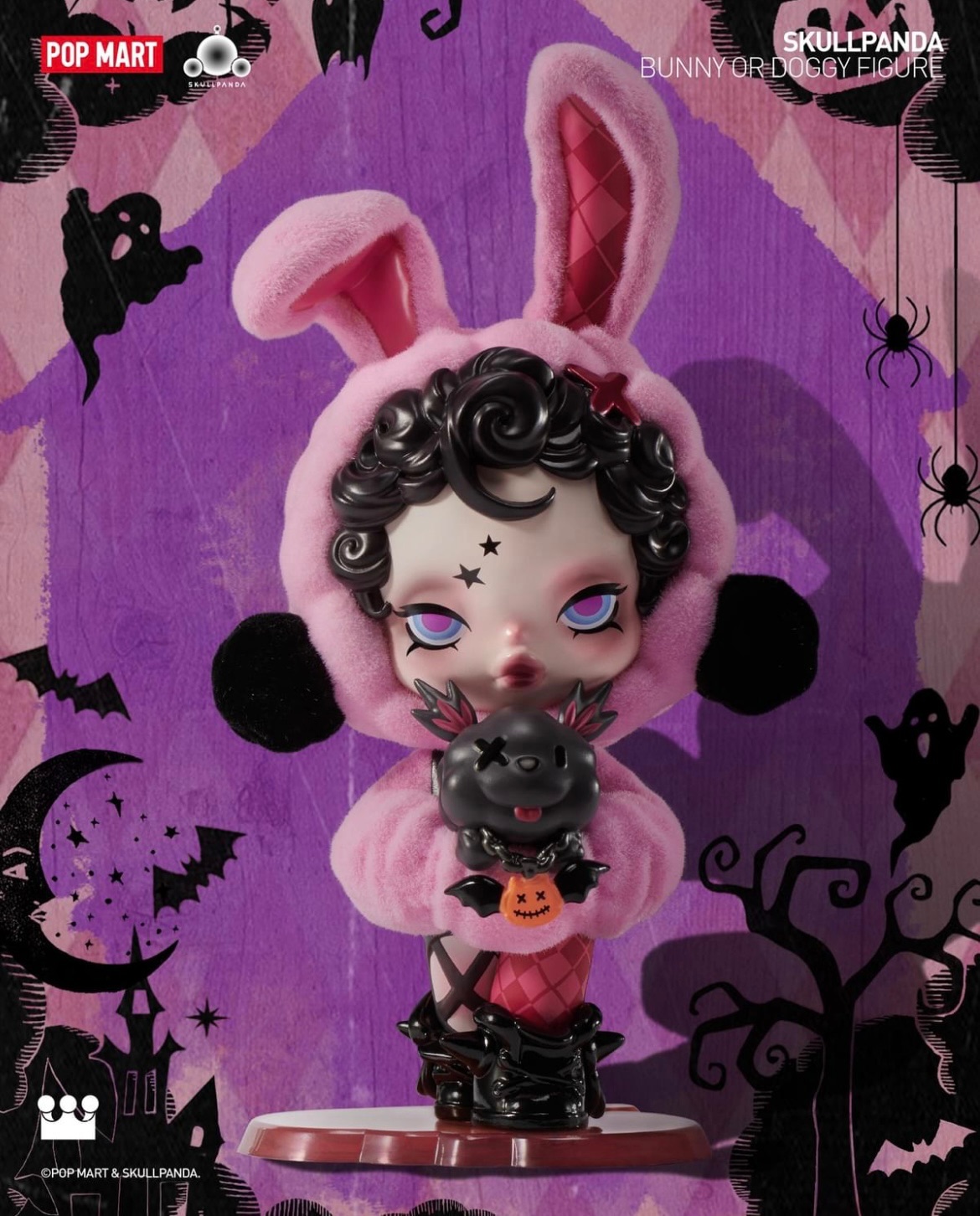 ￼POPMART 泡泡瑪特 SKULLPANDA萬聖訪客手辦公仔