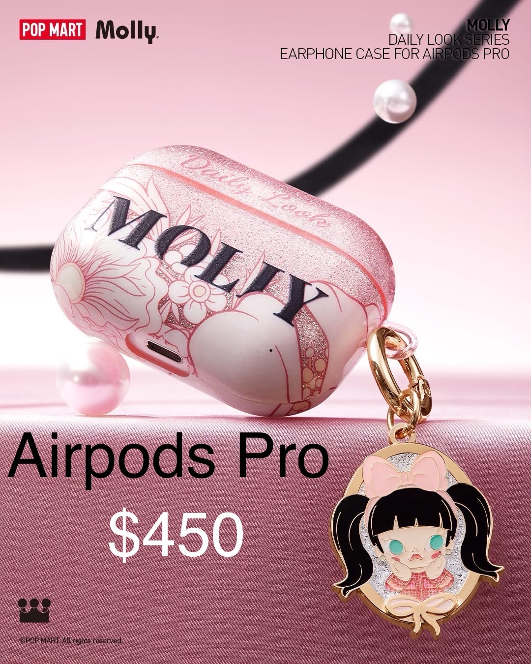 （全新）POP MART泡泡瑪特 MOLLY Daily Look 系列耳機殼-Airpods Pro