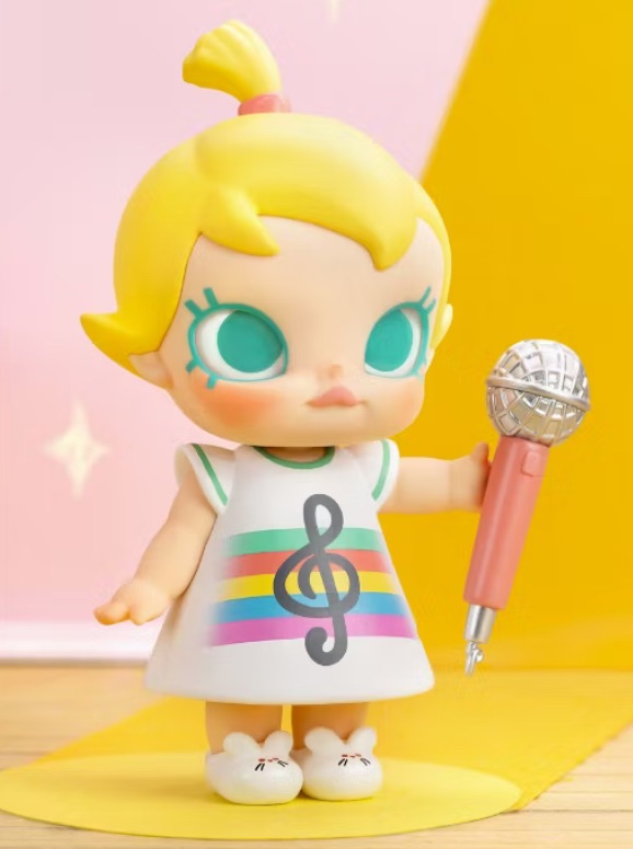 （確認款）POP MART 泡泡瑪特 Baby Molly當我三歲時系列-我要當歌手