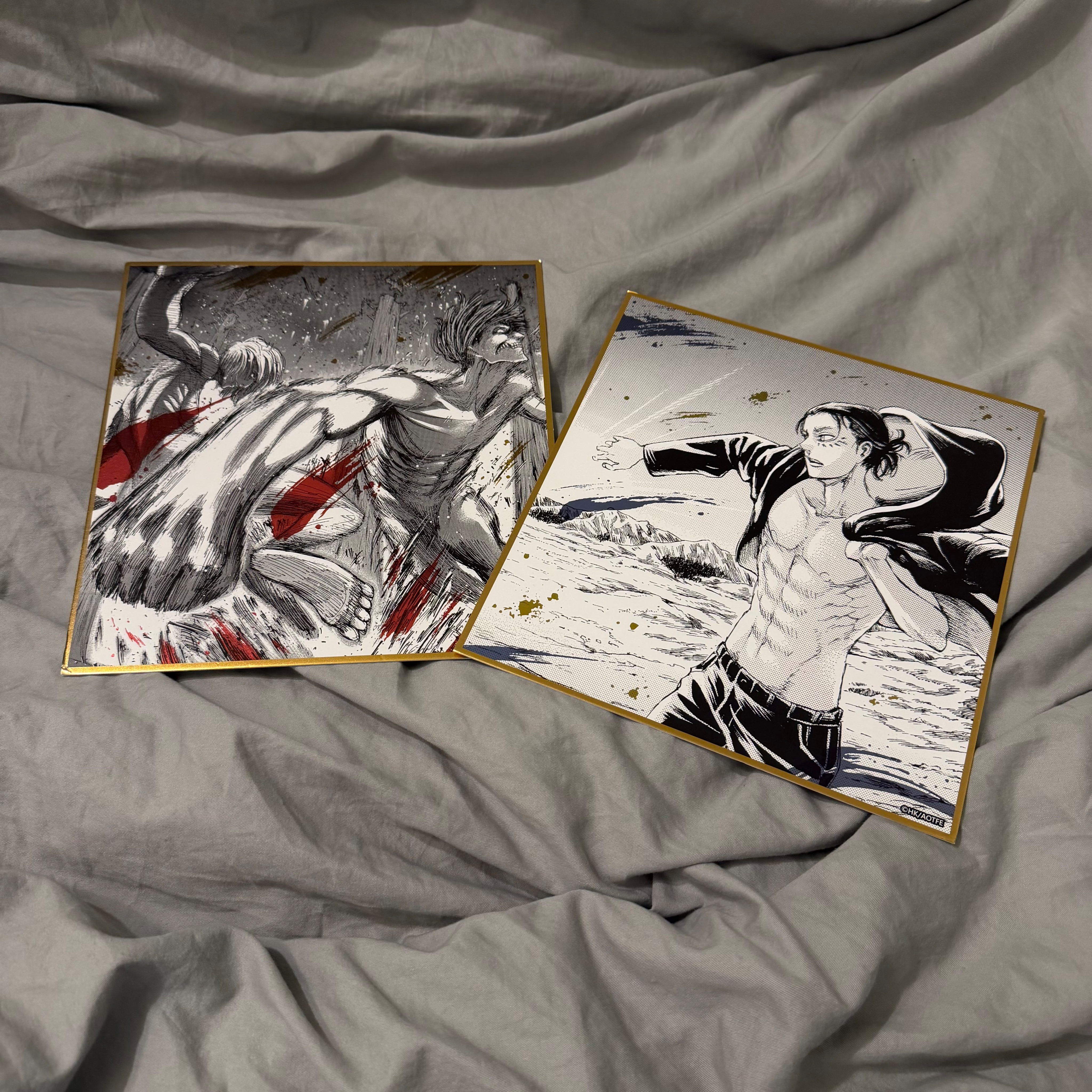 進擊的巨人 巨人展 大色紙