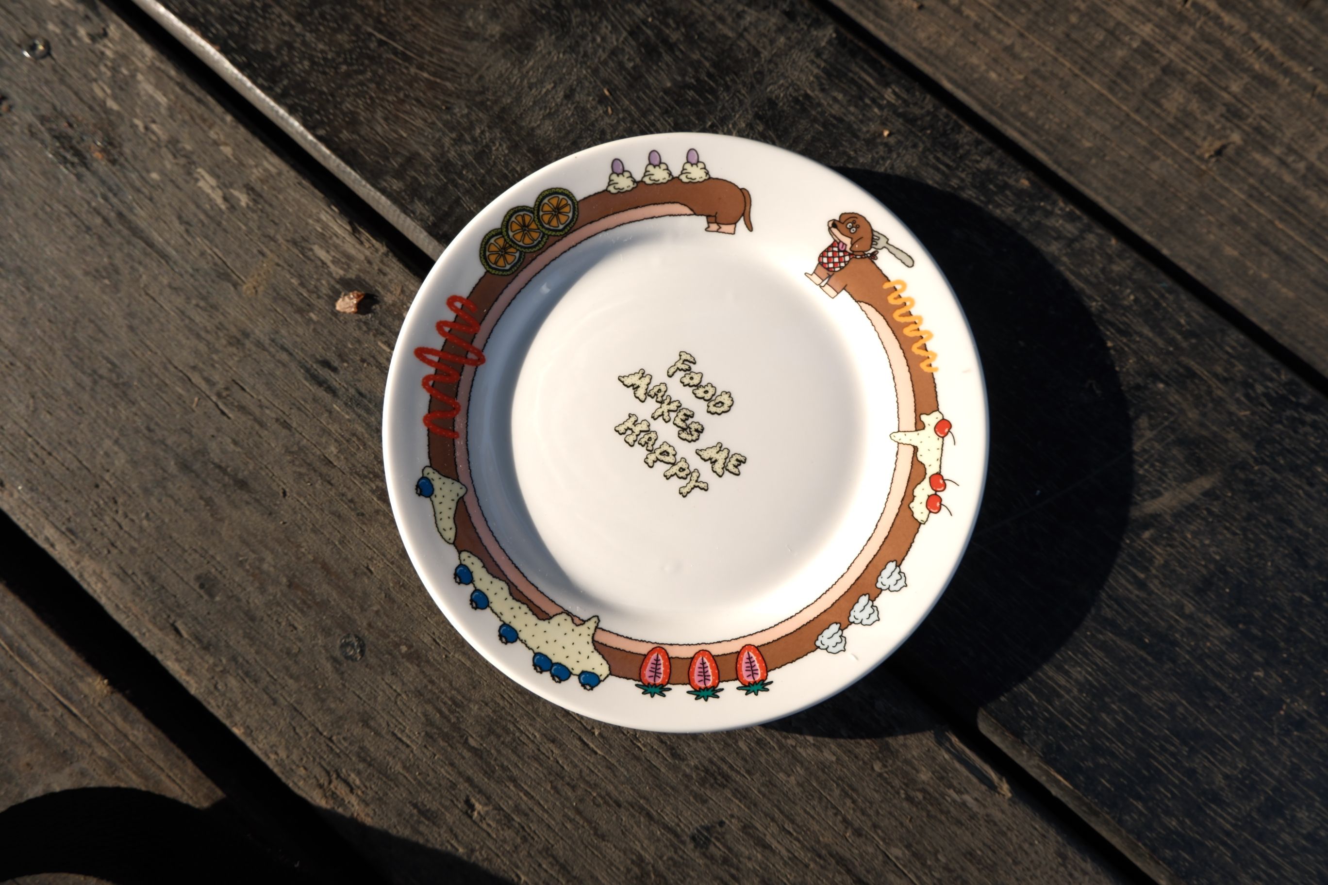 【現貨】甜點臘腸陶瓷盤（可微波）