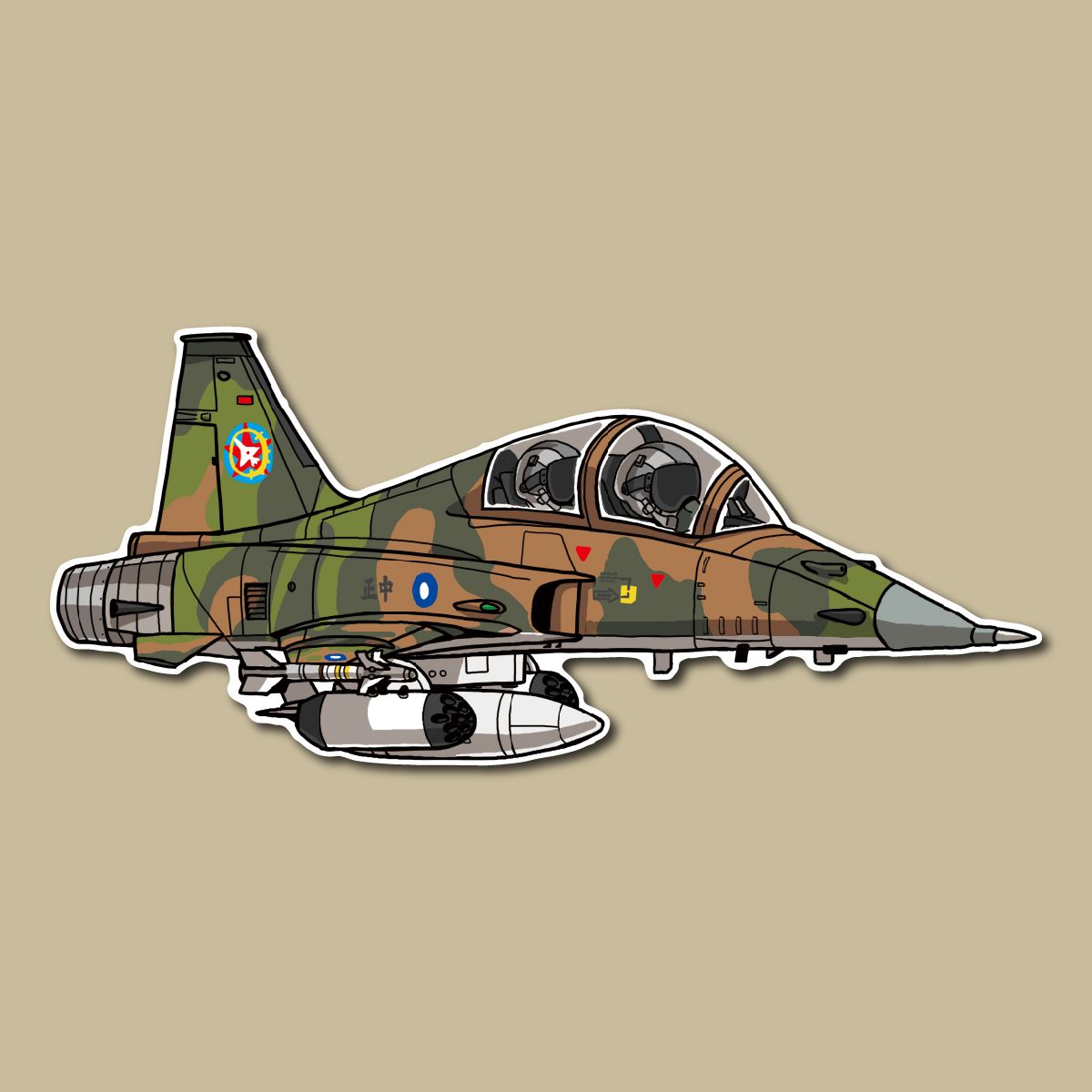 Mr.Dom貼紙*空軍系列1