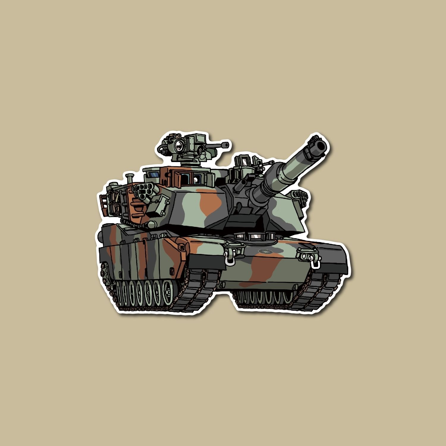 Mr.Dom貼紙*陸軍系列1