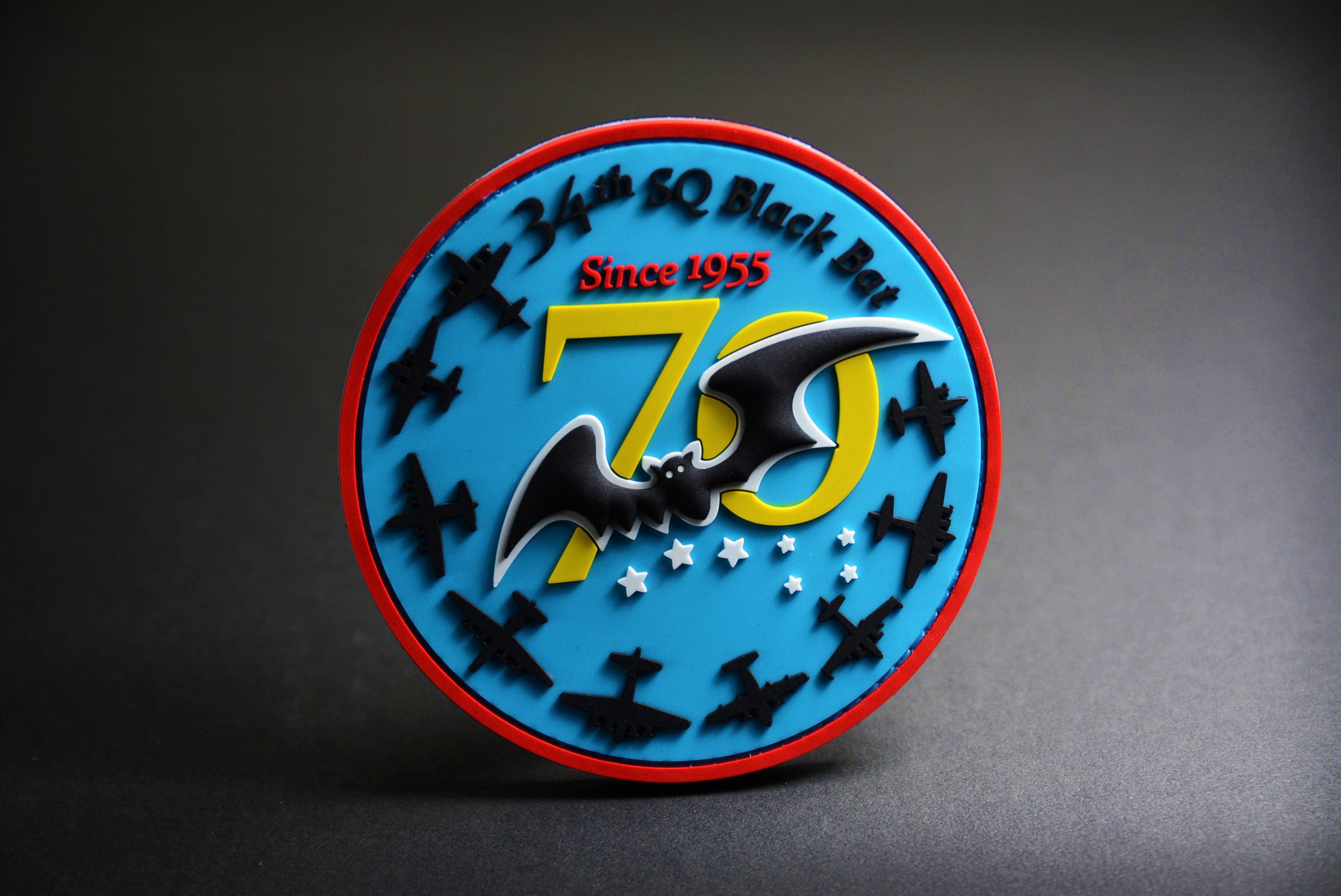 預購*空軍34黑蝙蝠中隊70周年紀念章