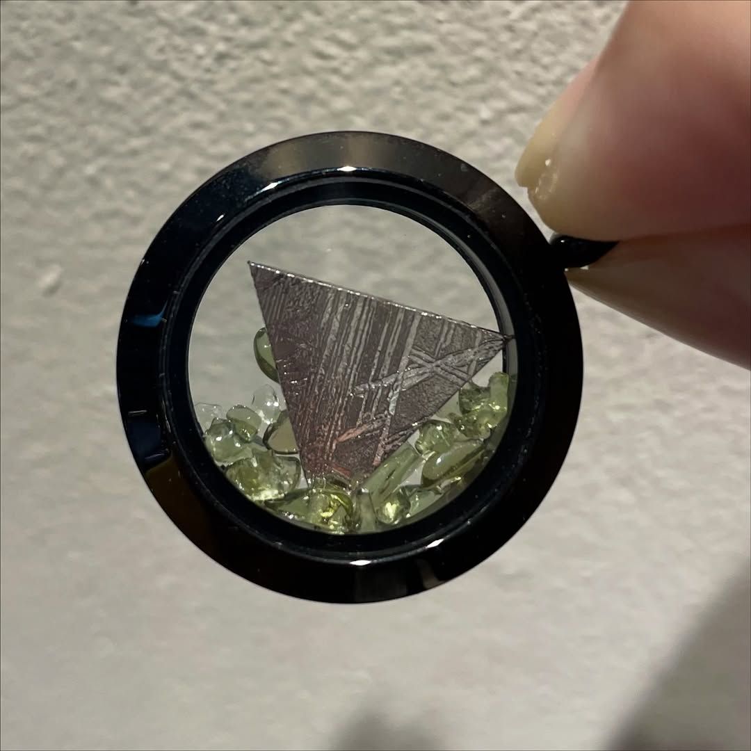 捷克隕石+天鐵吊墜