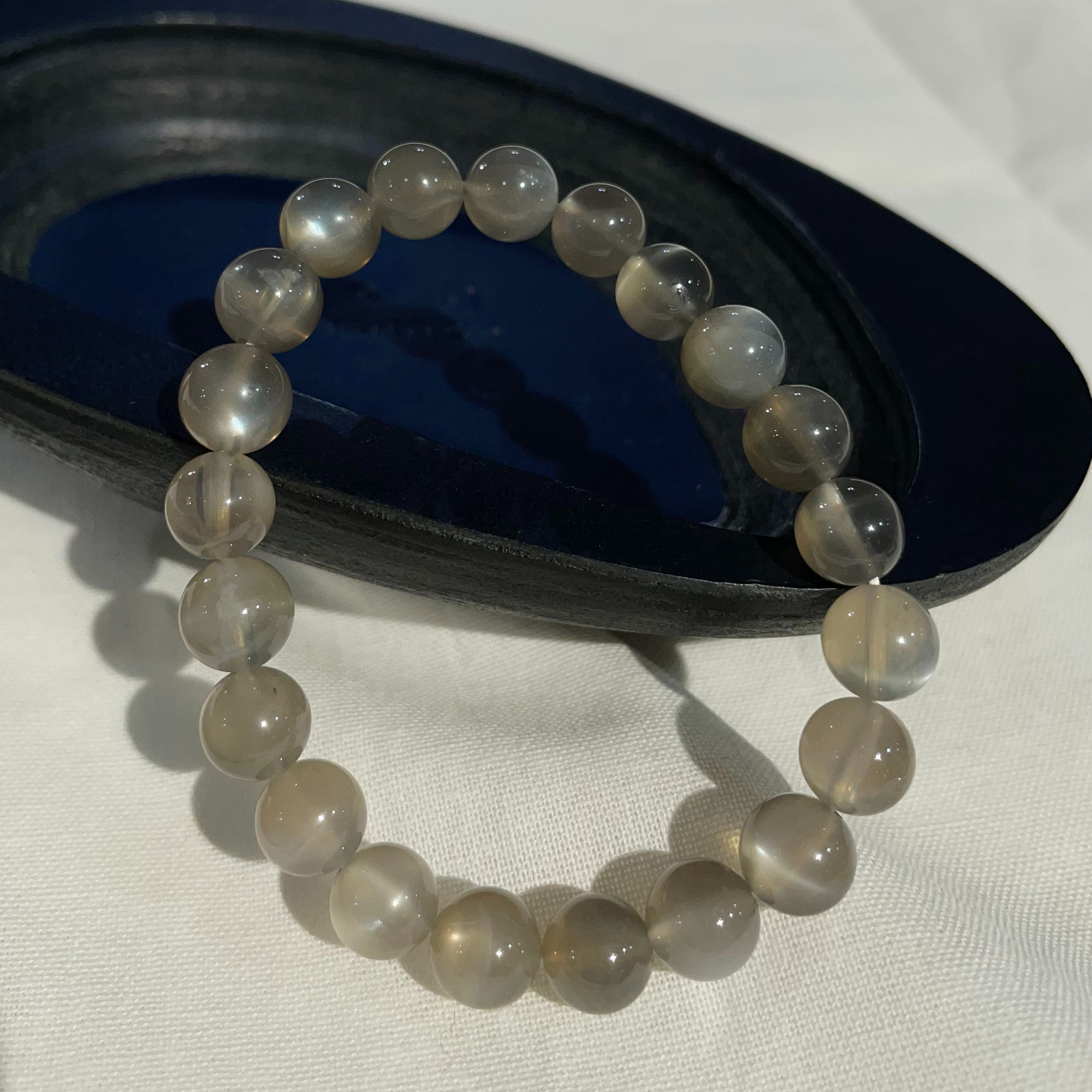 骨幹銀月光手串