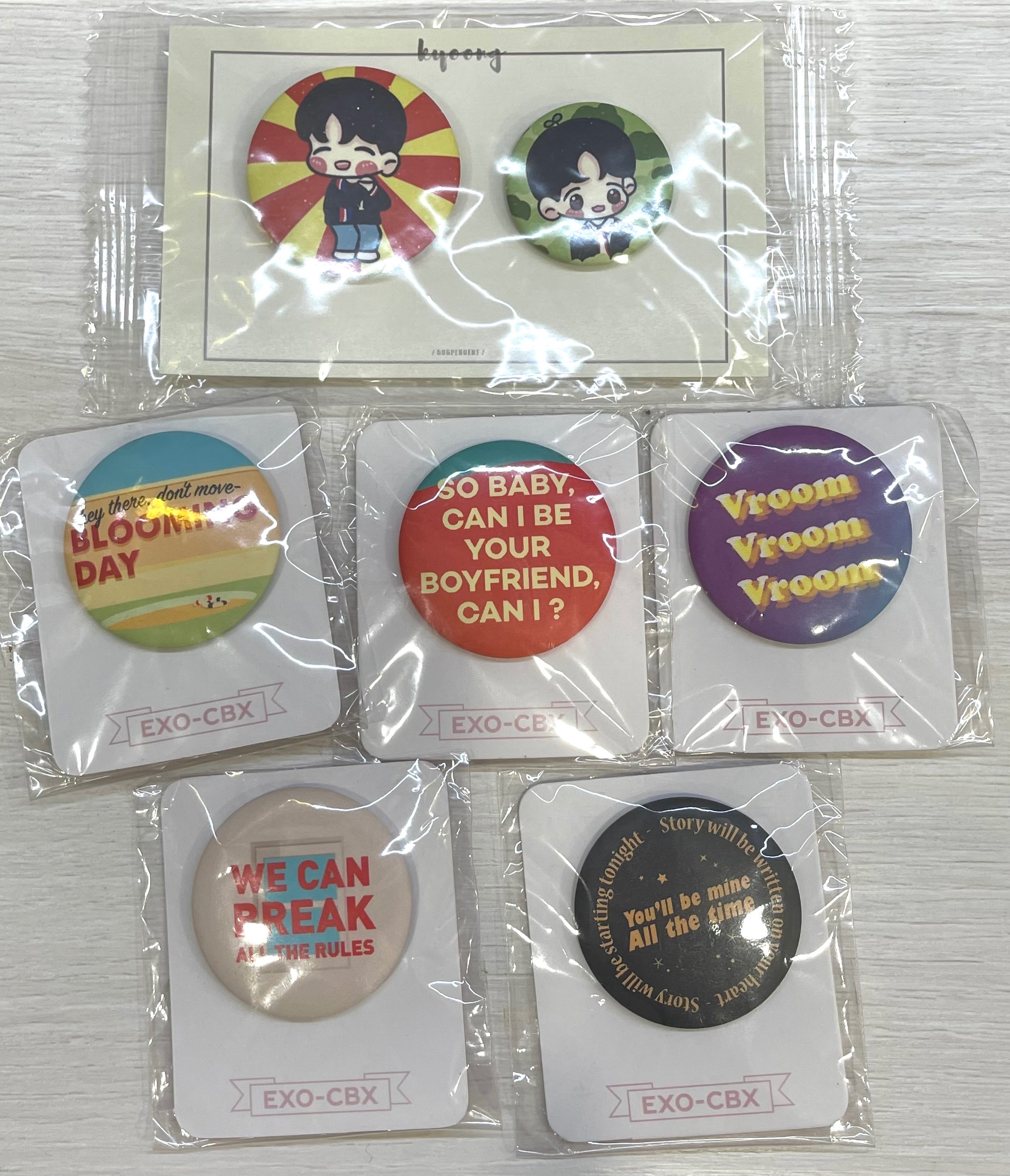 cbx官方歌詞徽章組