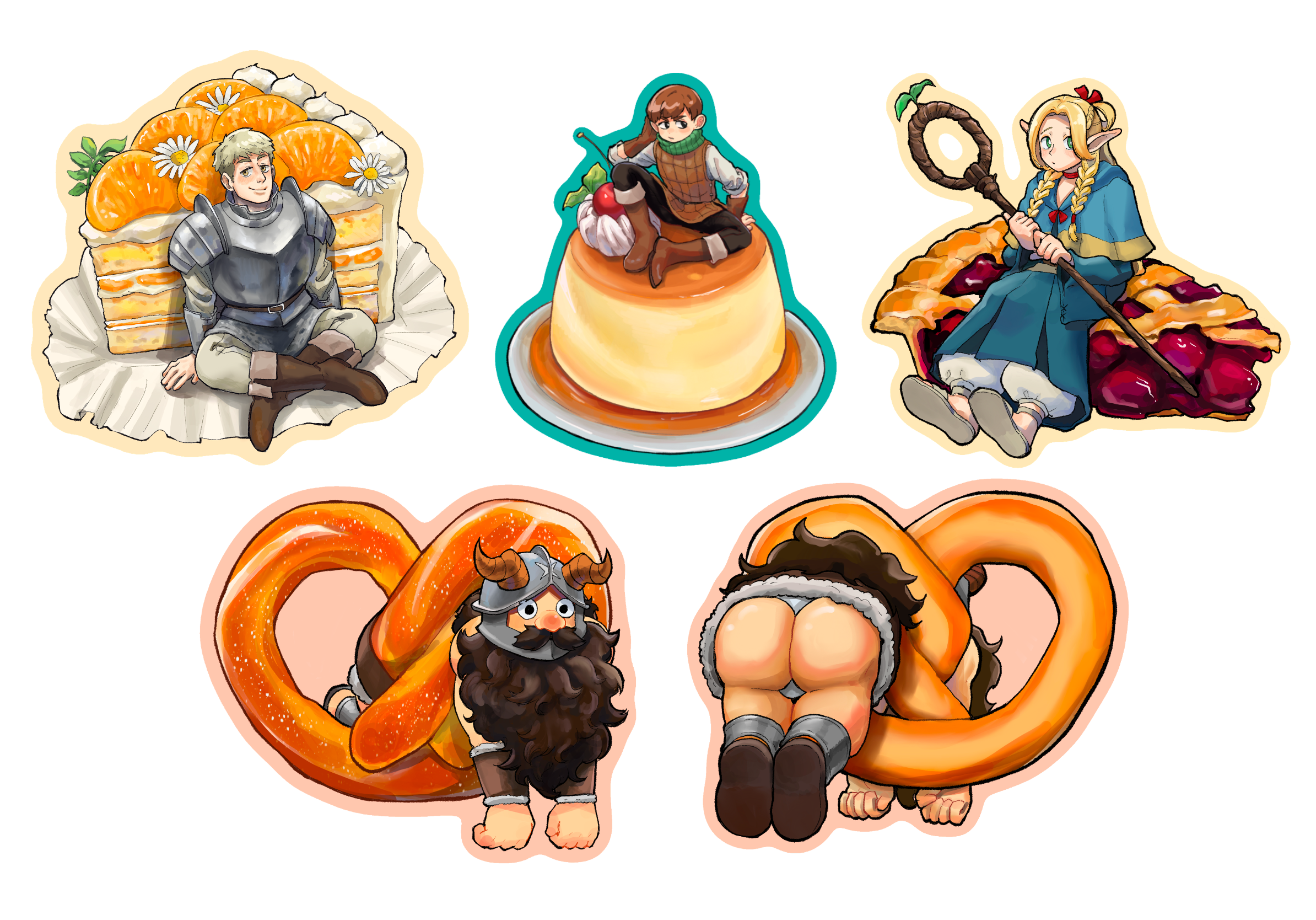 ［迷宮飯］點心系列貼紙組