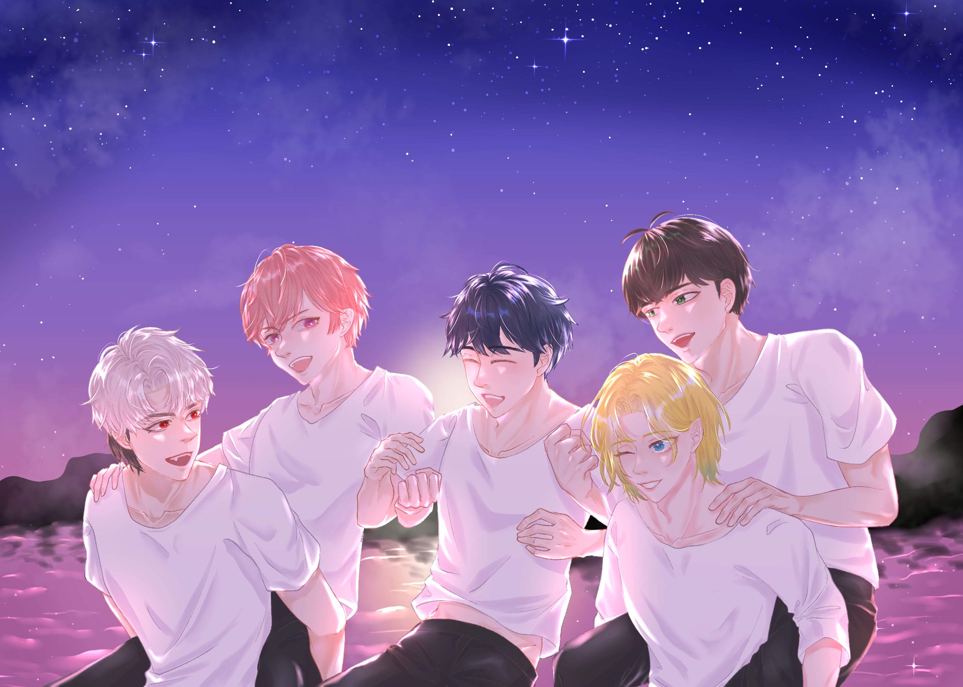 Plave五人明信片、立牌