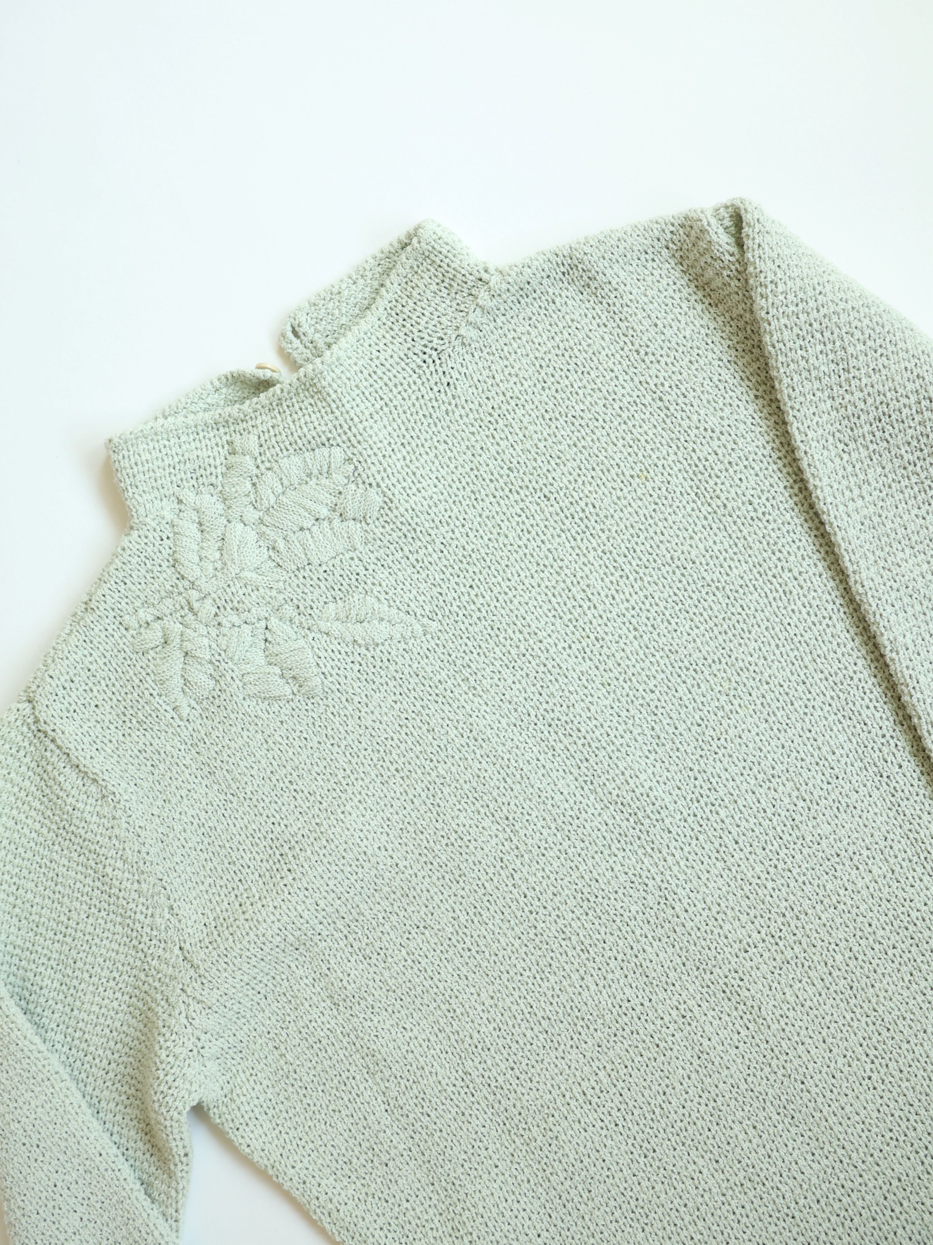 Knit Flower Sweater