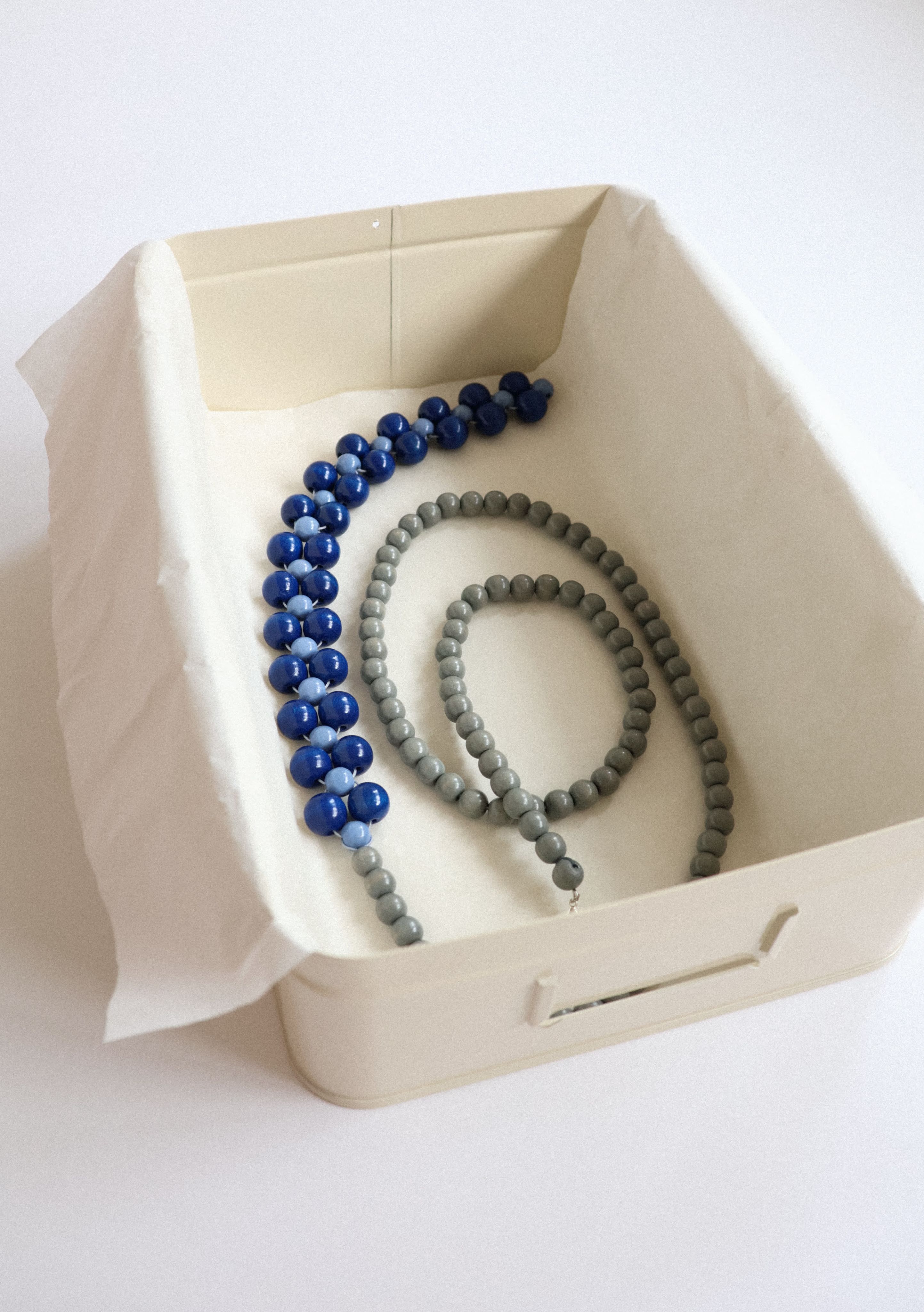 Talina 銀藍腰帶 Silver Blue Belt