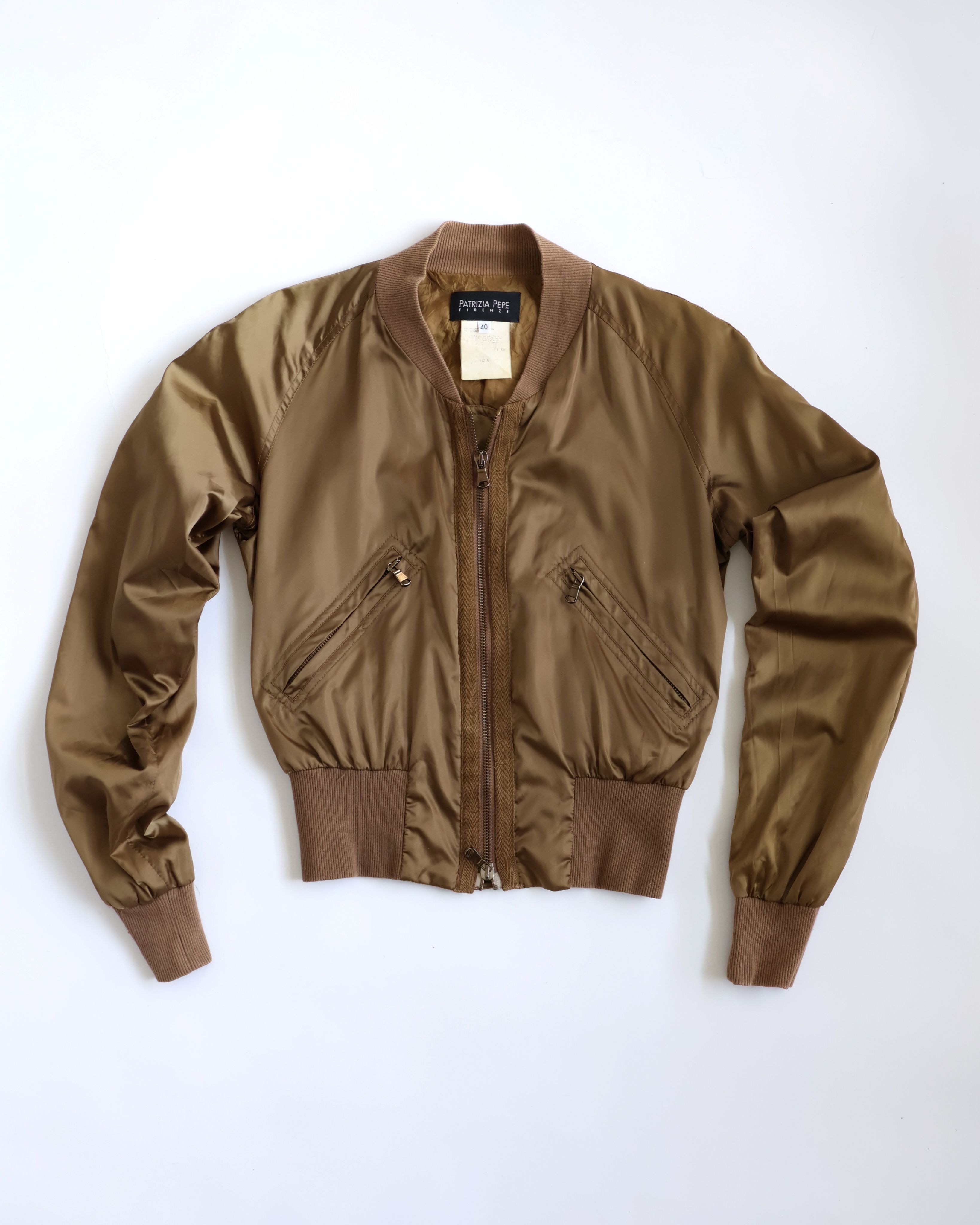 Patrizia Pepe軍金色雙頭拉鏈短版外套