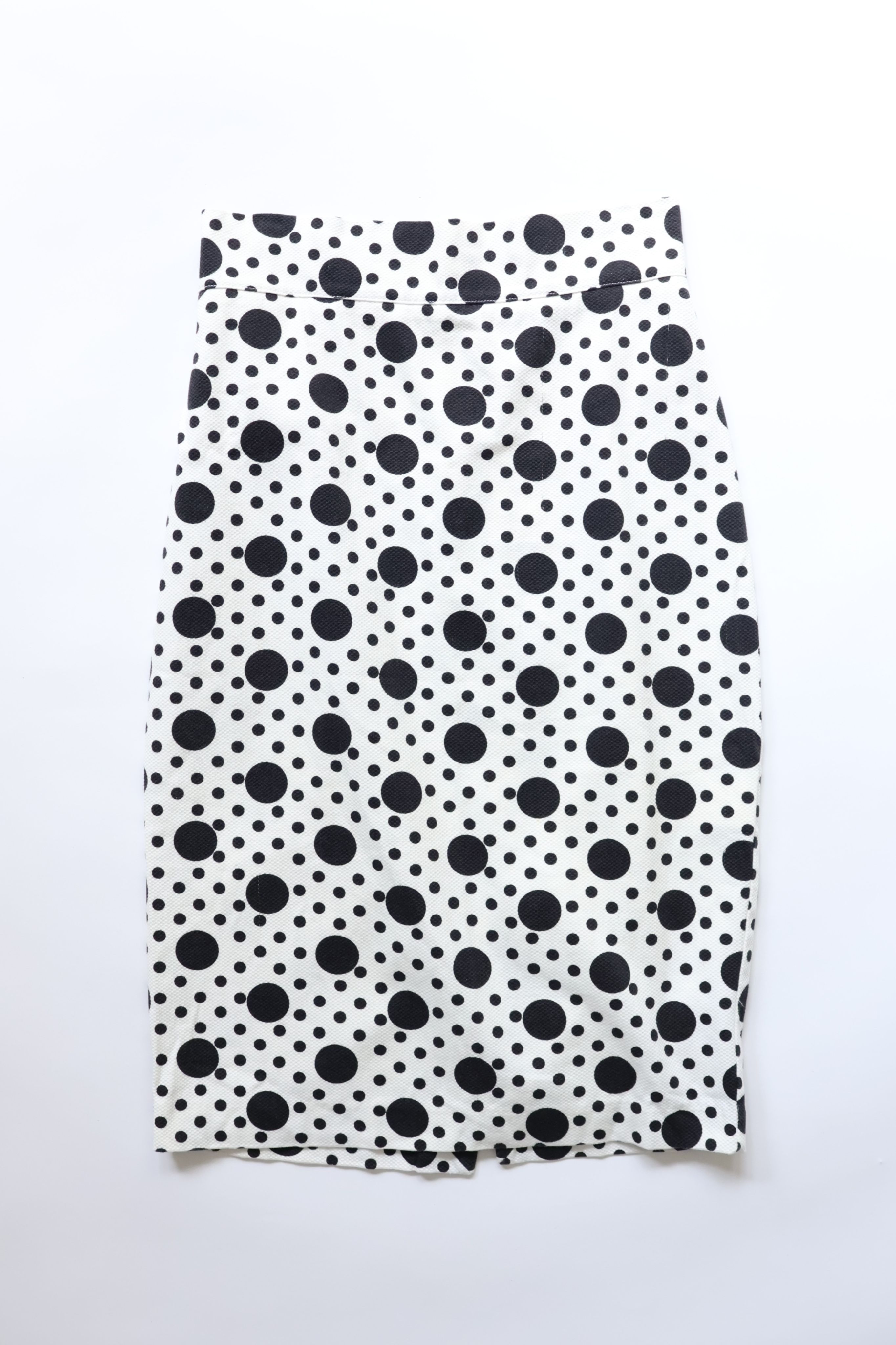 DENNY ROSE大小黑圓點中長窄裙