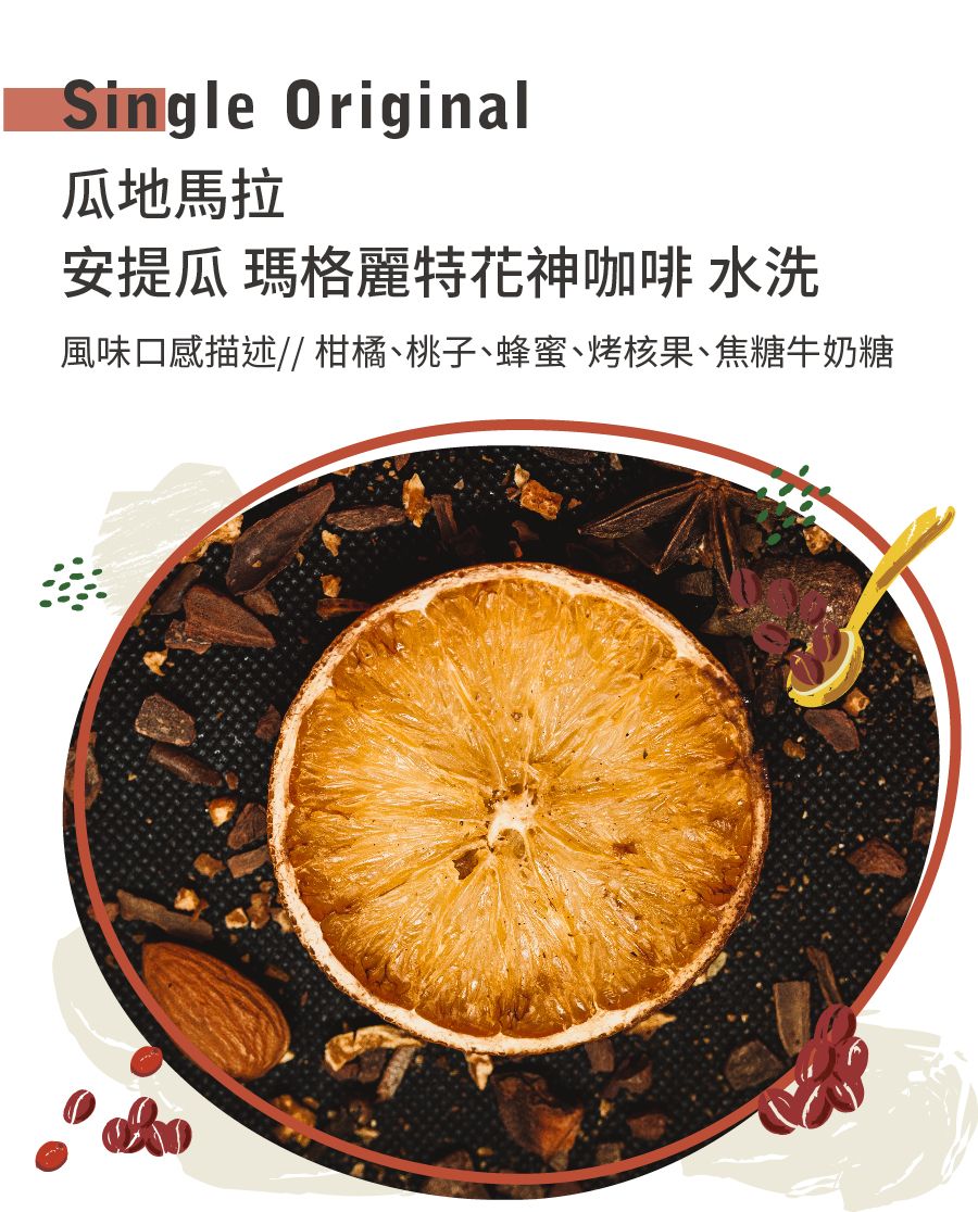 瓜地馬拉 安提瓜 瑪格麗特花神咖啡 水洗
