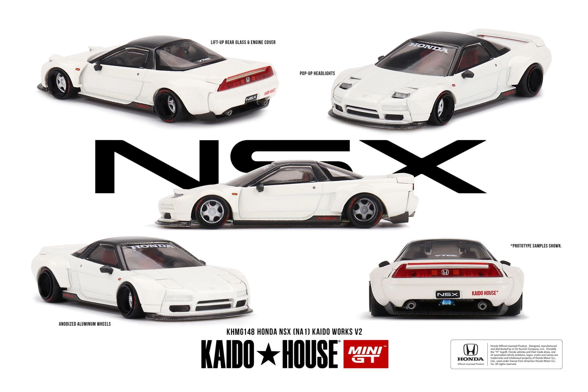 Kaido House MINI GT 148 1/64 本田 Honda NSX NA1 寬體 擾流板 側裙 模型車