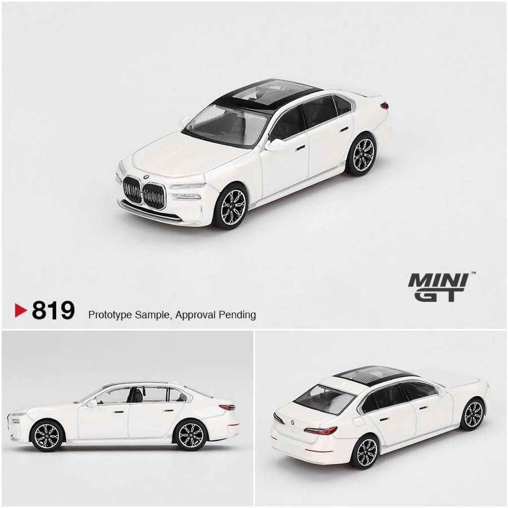 MINI GT 819 1/64 寶馬 BMW i7 xDrive60 白色 MINIGT 電動車 模型車