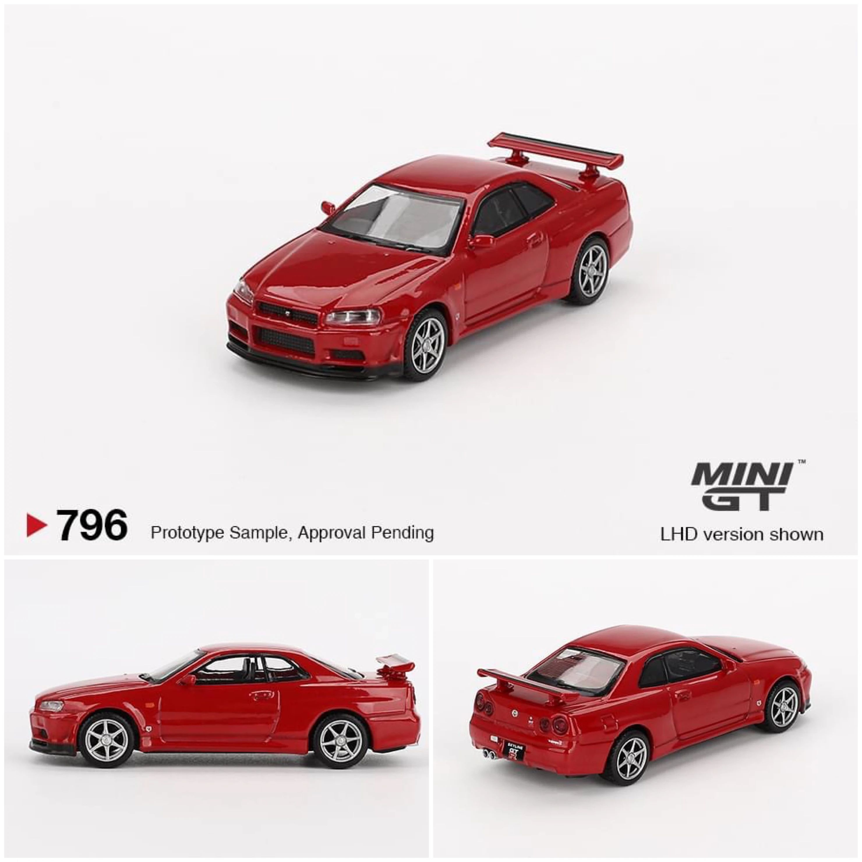 MINIGT 796 1:64 日產 Nissan Skyline GTR R34 V-Spec 模型車 MINI GT