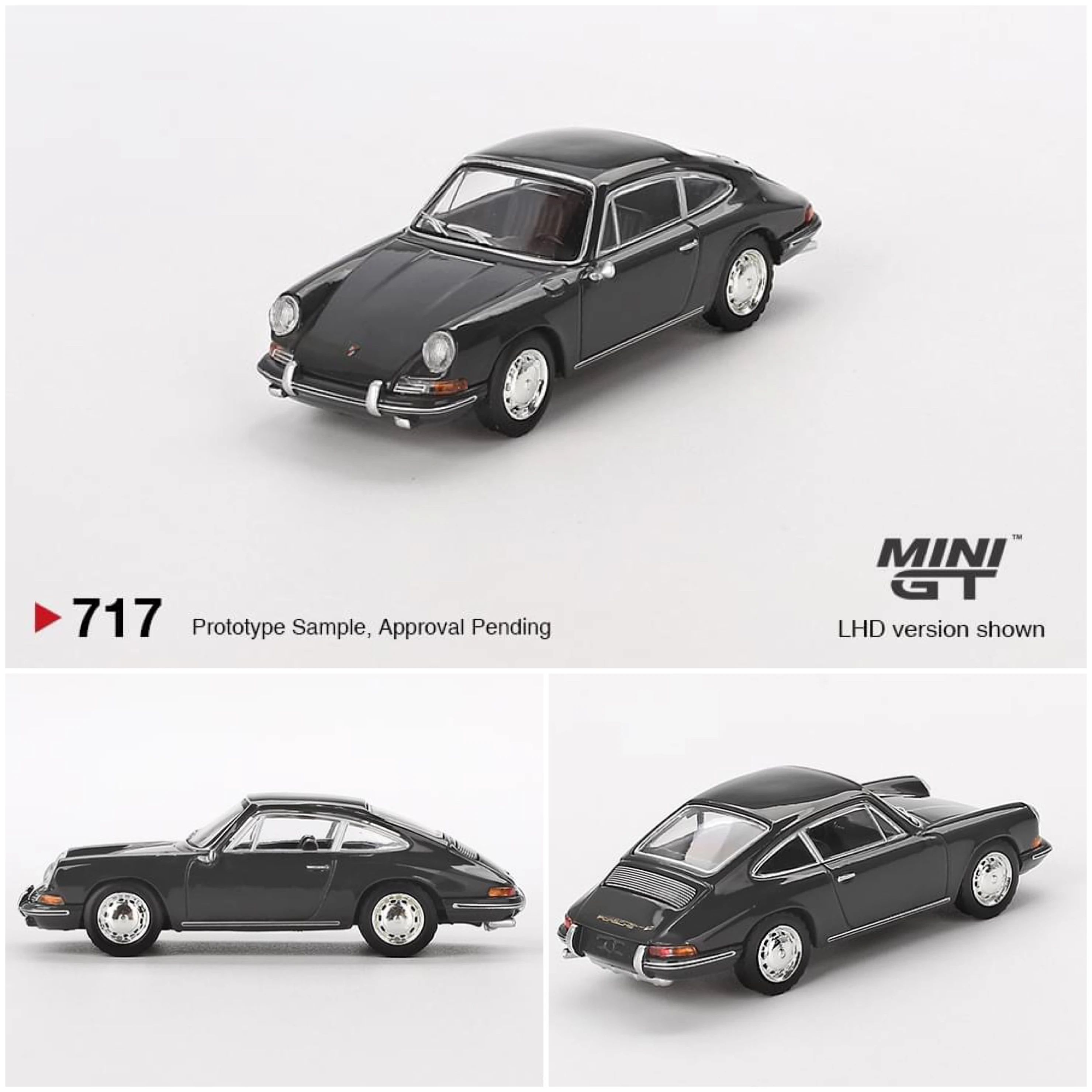 MINI GT 717 1/64 保時捷 Porsche 911 石板灰 1964 Slate Grey