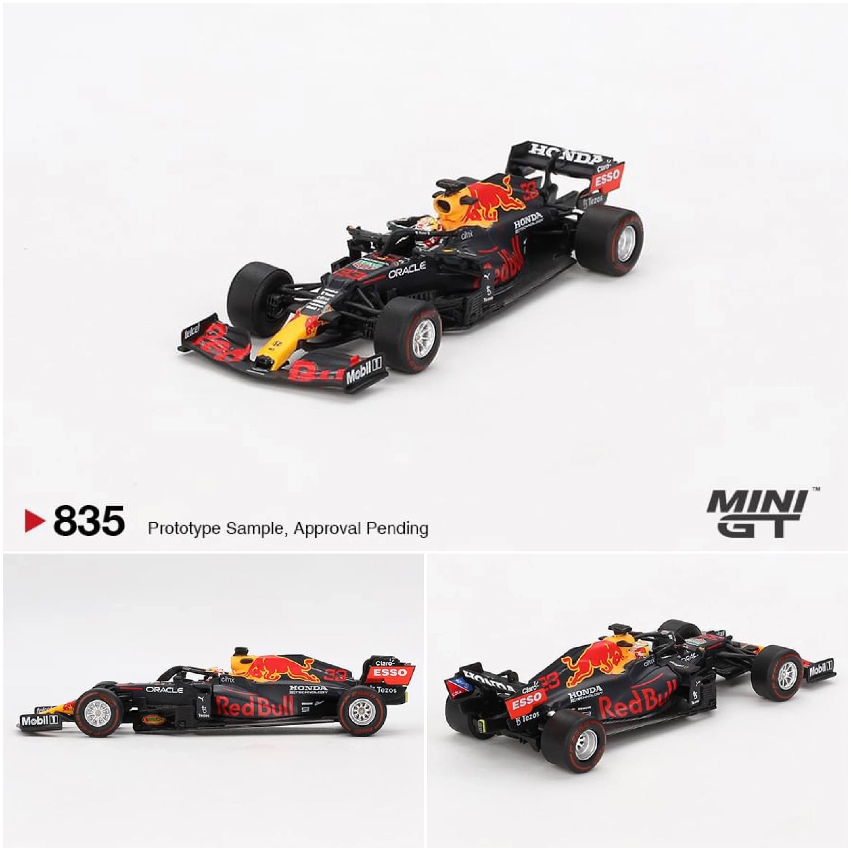 MINI GT 835 1/64 F1 Red Bull 紅牛車隊 RB16B #33 2021年阿布達比大獎賽冠軍賽車