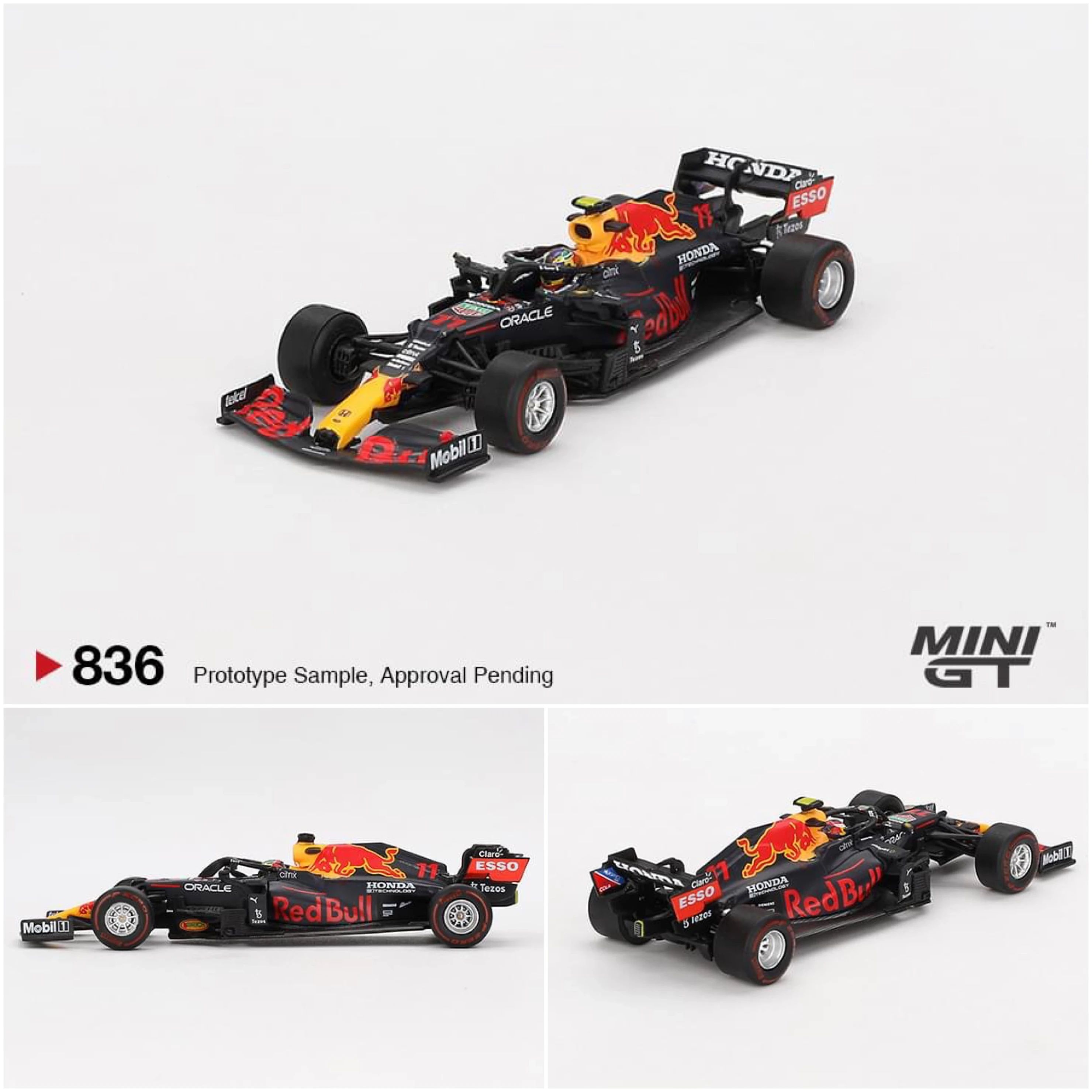 MINI GT 836 1/64 F1 Red Bull 紅牛車隊 RB16B #11 2021年阿塞拜疆大獎賽冠軍賽車