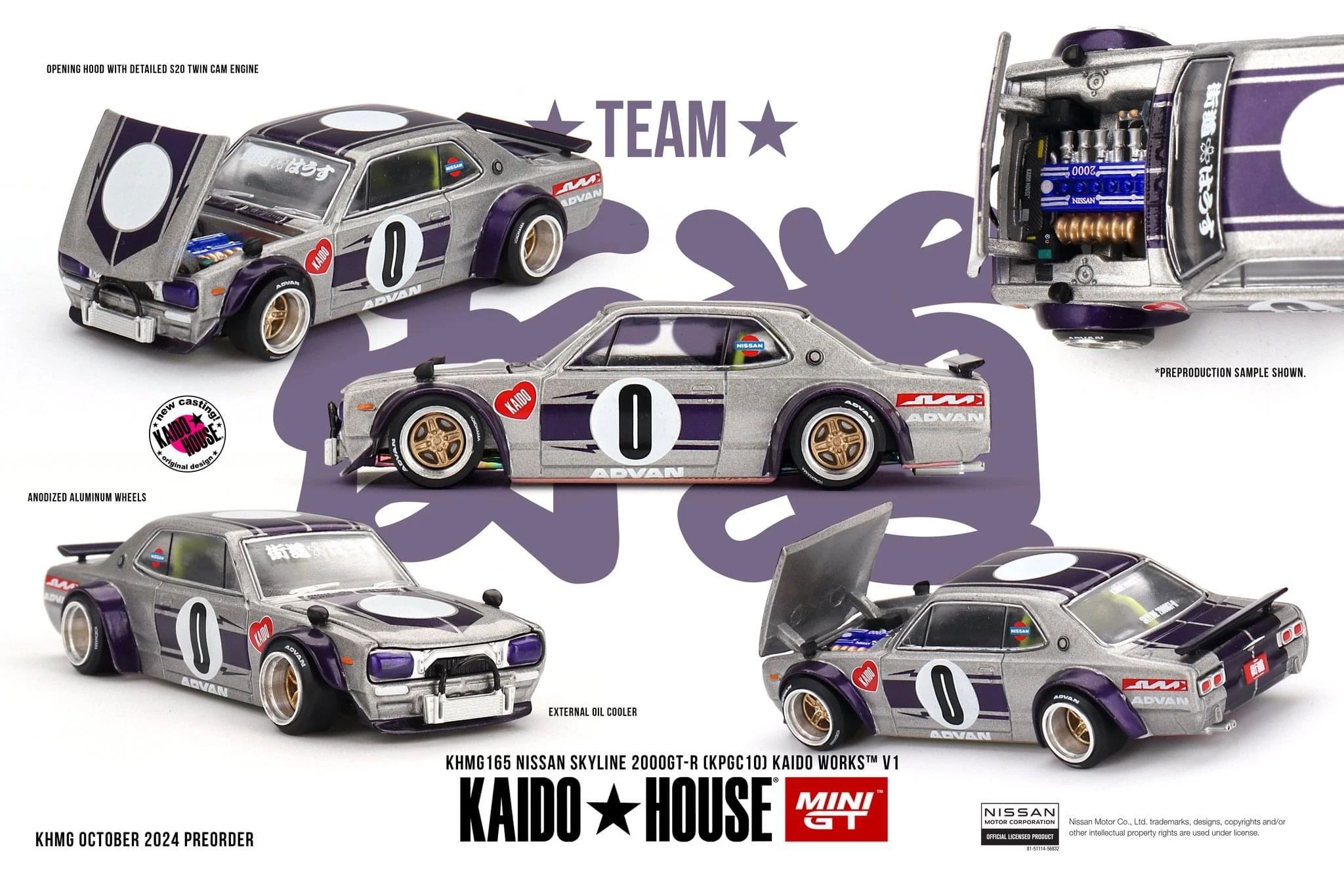 MINIGT165 x KaidoHouse 1/64 Nissan Skyline 2000GTR KPGC10 V1