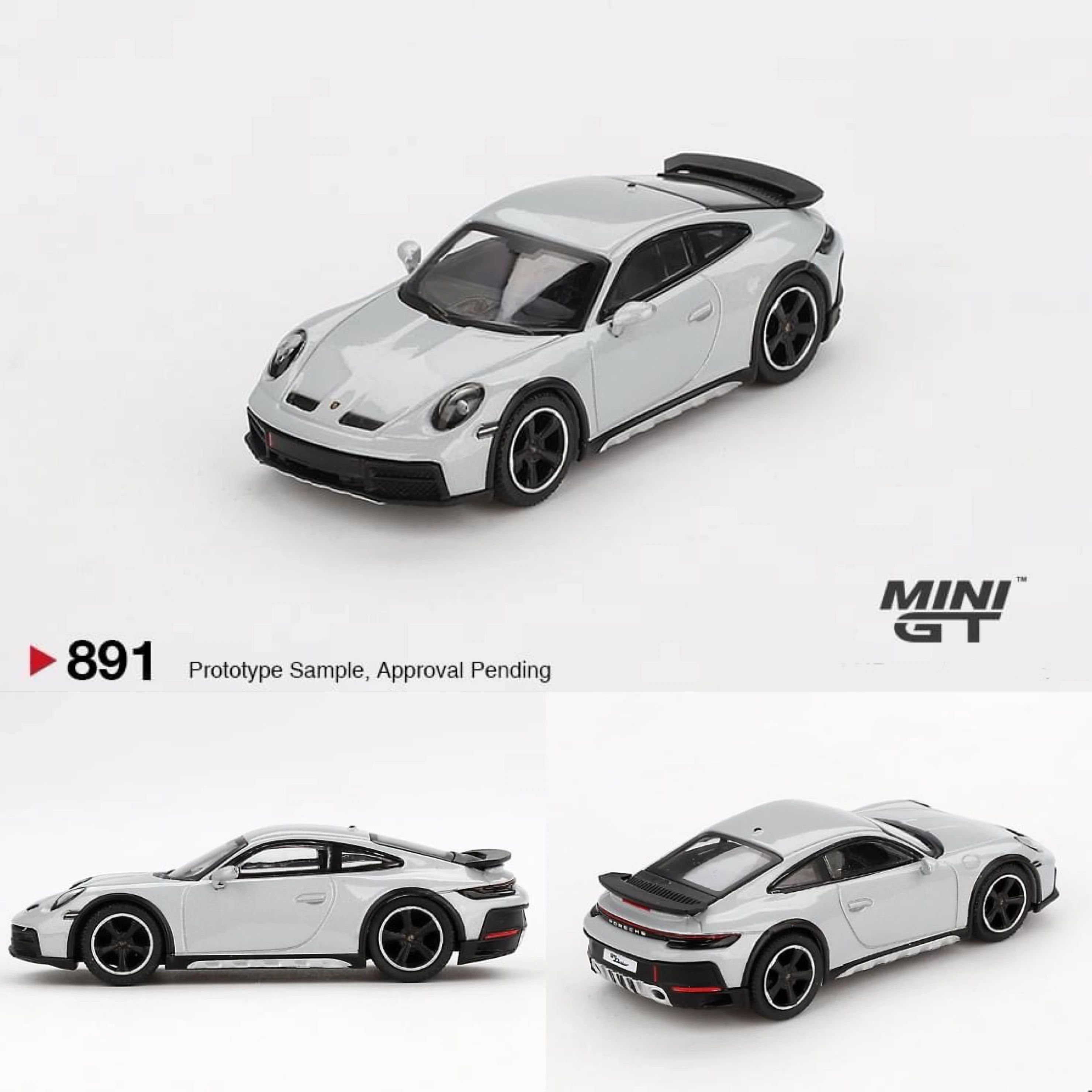 MINI GT 1/64 保時捷 Porsche 911 Dakar 金屬冰灰