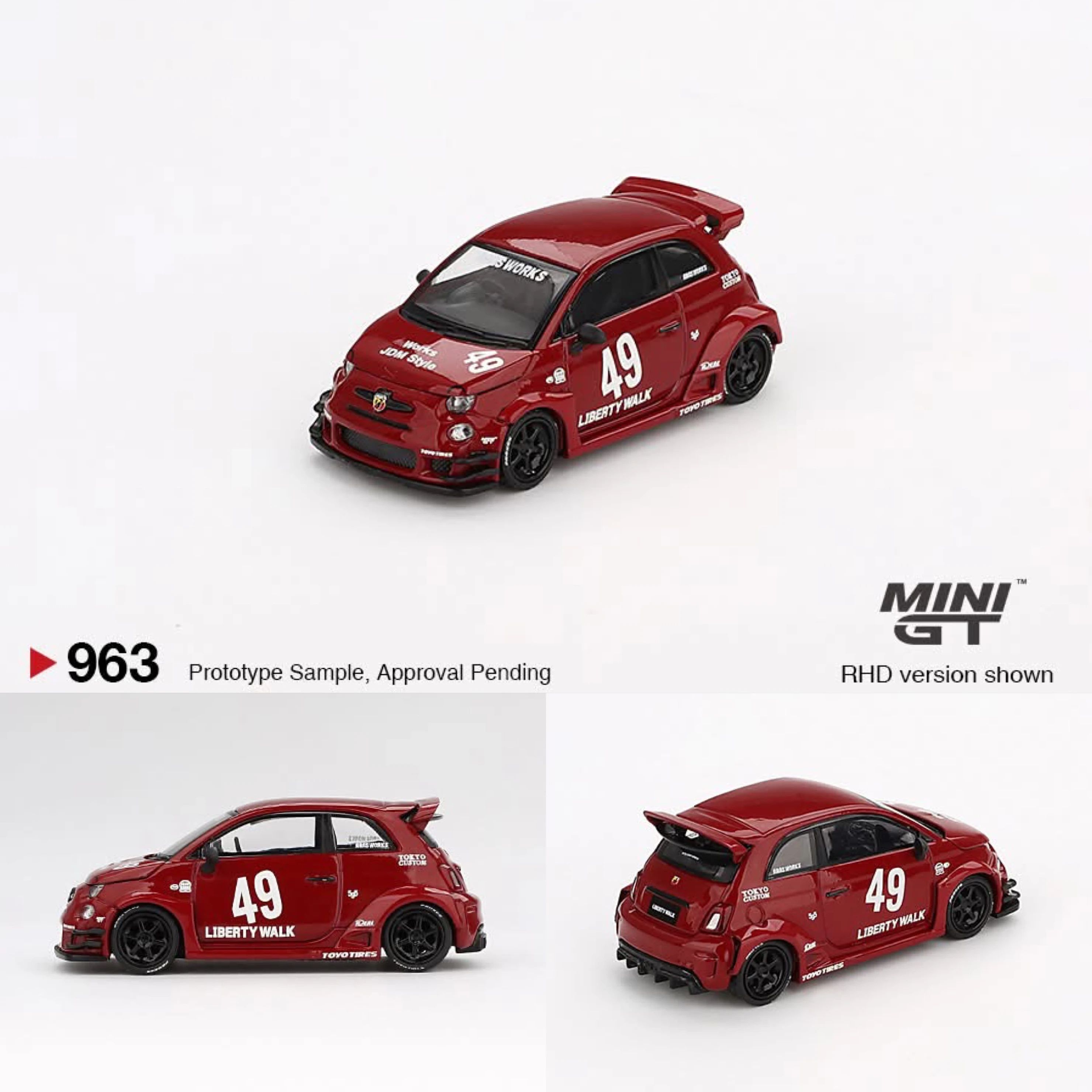MINI GT 963 LB-WORKS x Abas Works ABARTH 595