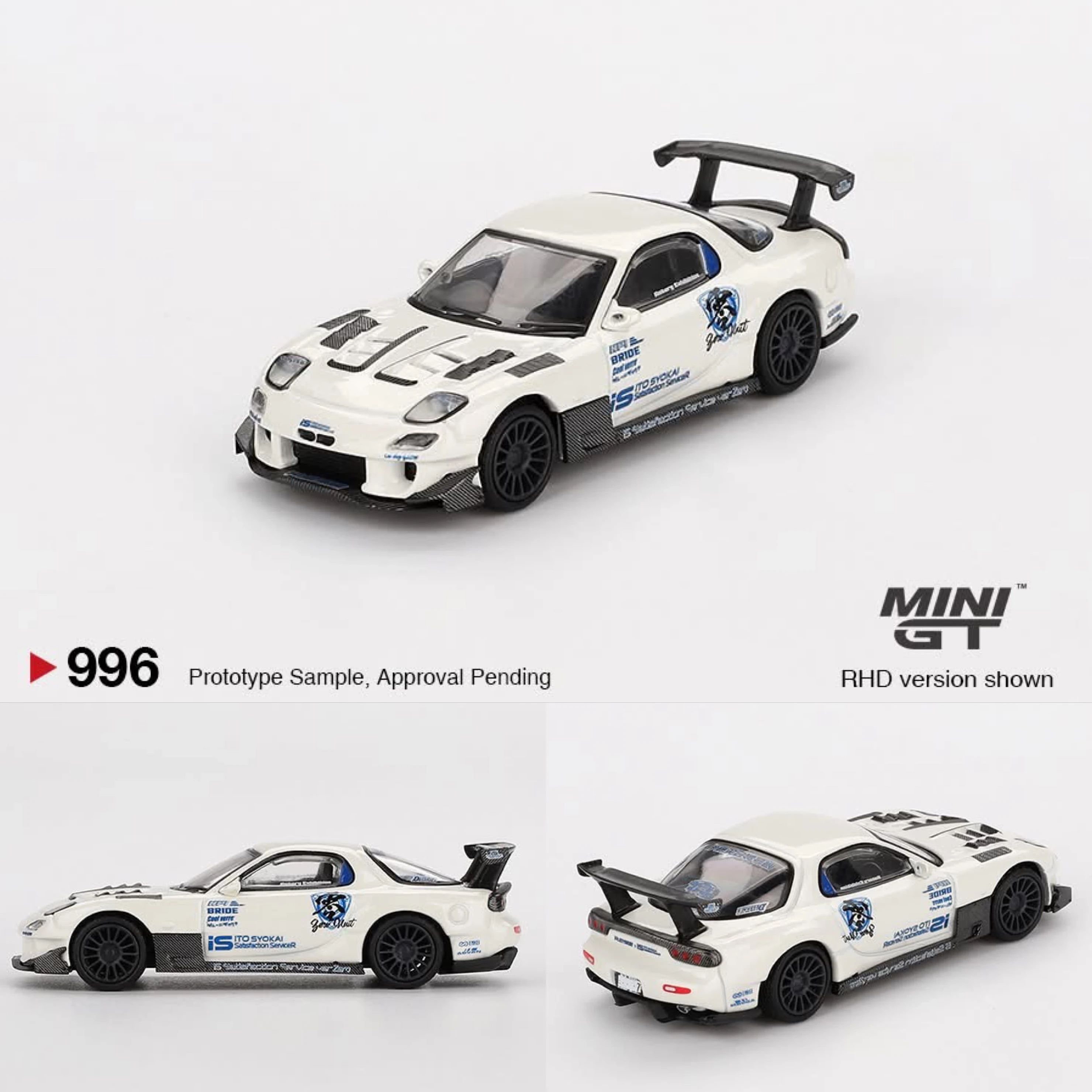 MINI GT 996 Mazda RX7 FD3S Itosyoukai Rei-gouki with RE雨宮