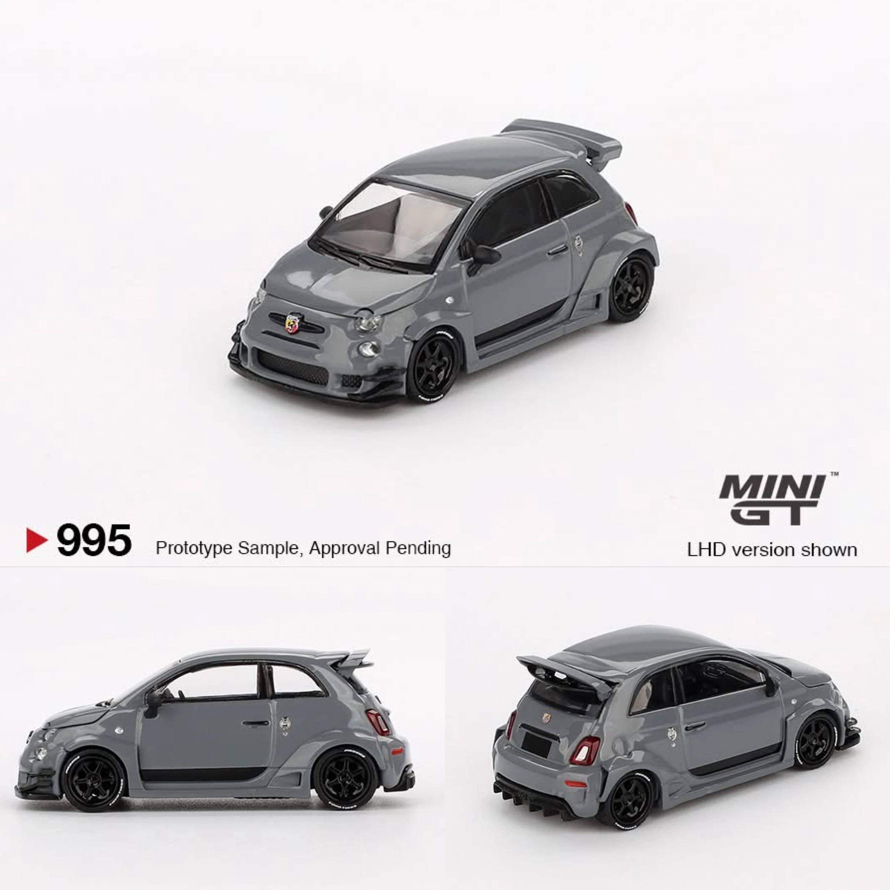 MINI GT 995 Abarth 595 LB-WORKS x Abas Works Grey