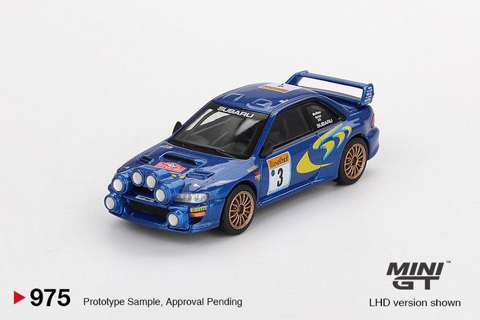 MINIGT 1/64 速霸陸 Subaru Impreza WRC98 #3 1998年蒙地卡羅拉力賽第三名