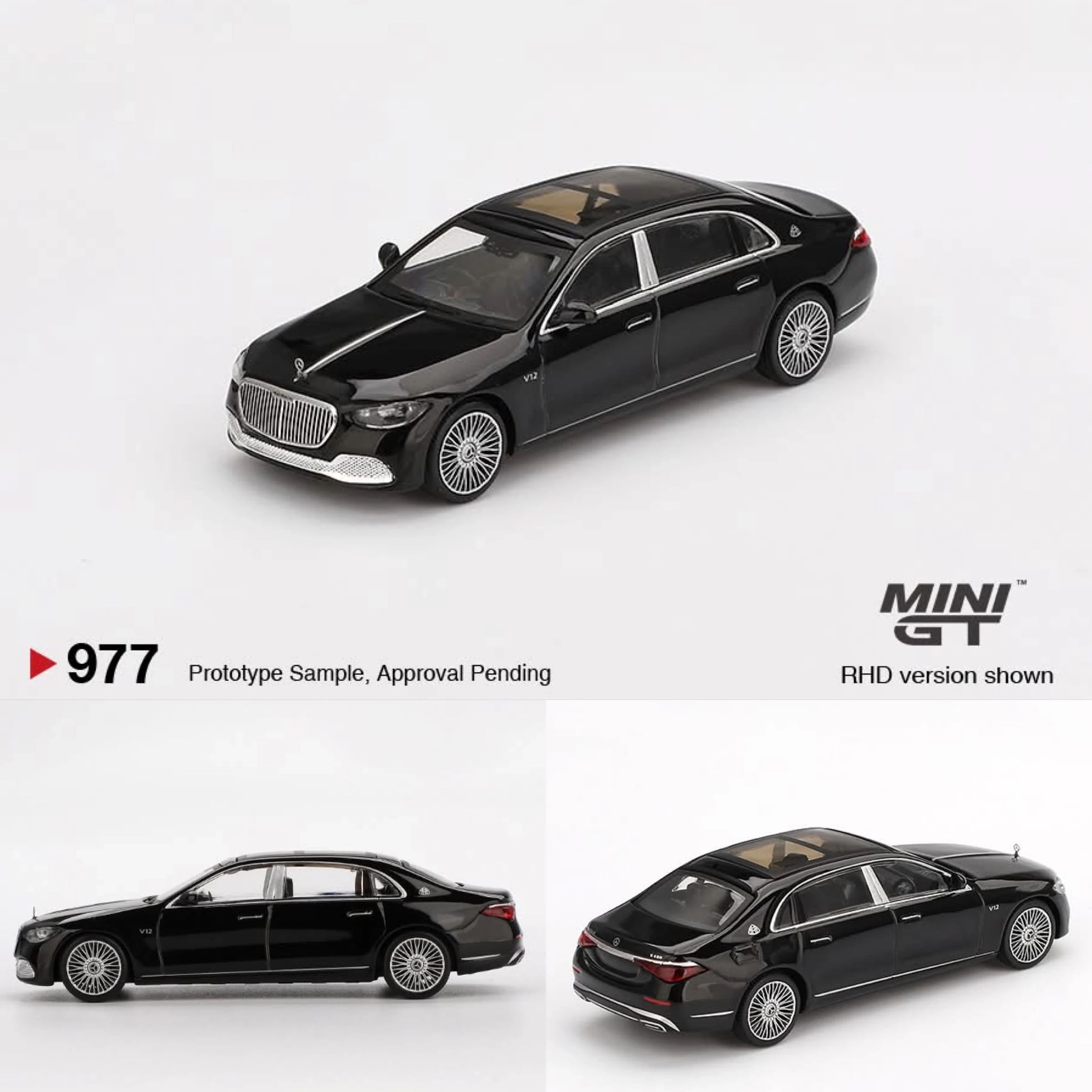 MINI GT 977 Mercedes Maybach S 680 Black benz