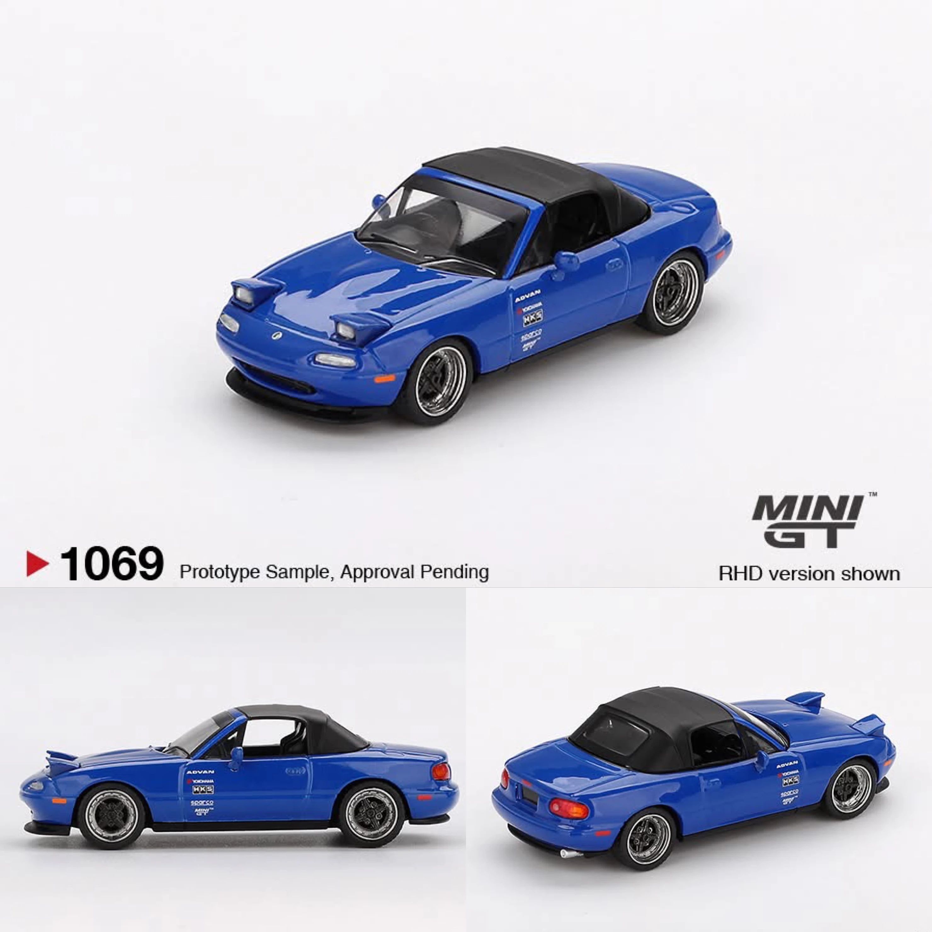 MINI GT 1069 Mazda Miata MX5 NA Tuned Version Dark Blue