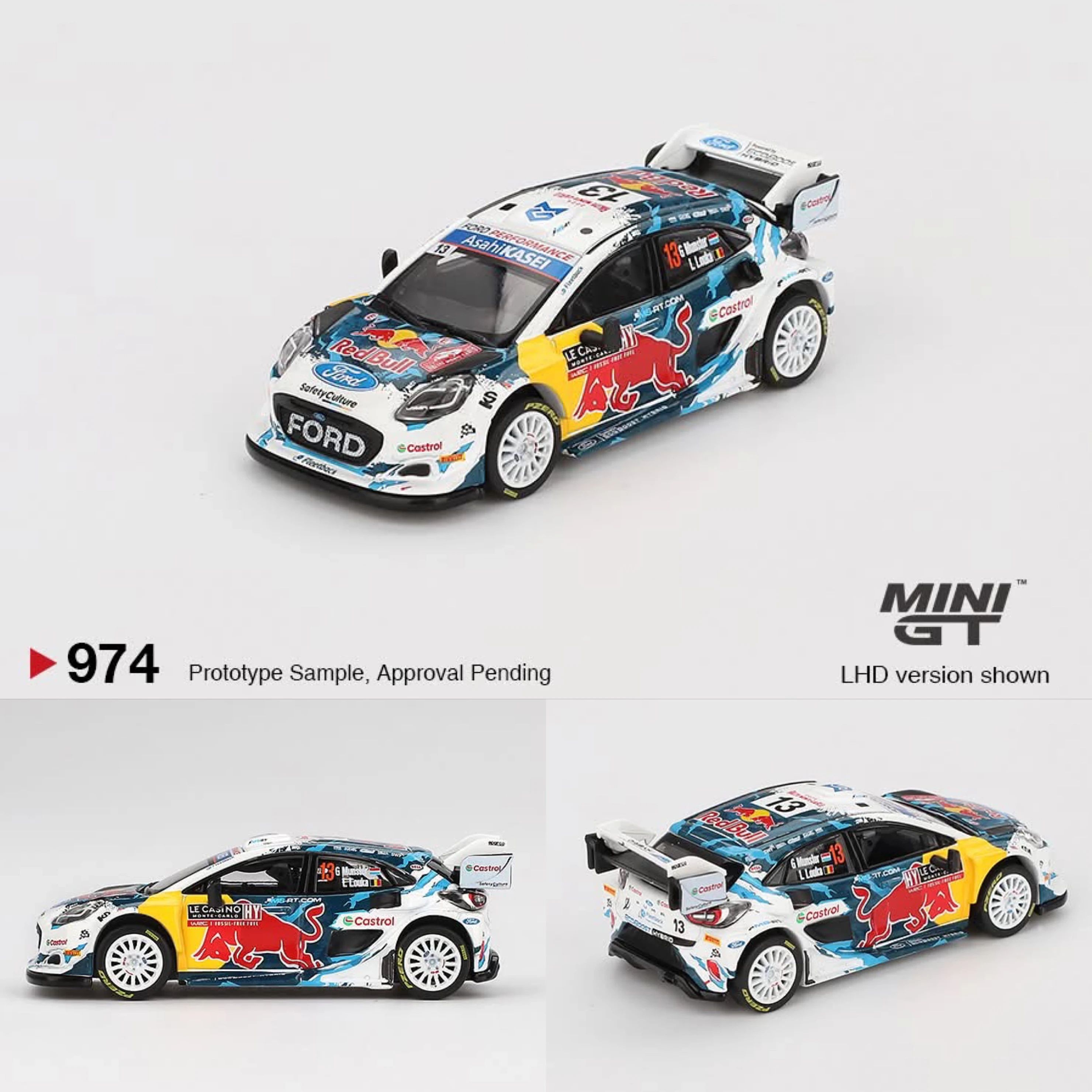 MINI GT 974 Ford Puma Rally1 #13 M-Sport Ford WRT 202