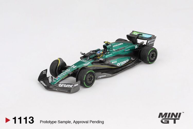 MINI GT 1113 1/64 奧斯頓馬丁 AMR24 #14 Alonso F1 2024  加拿大 GP