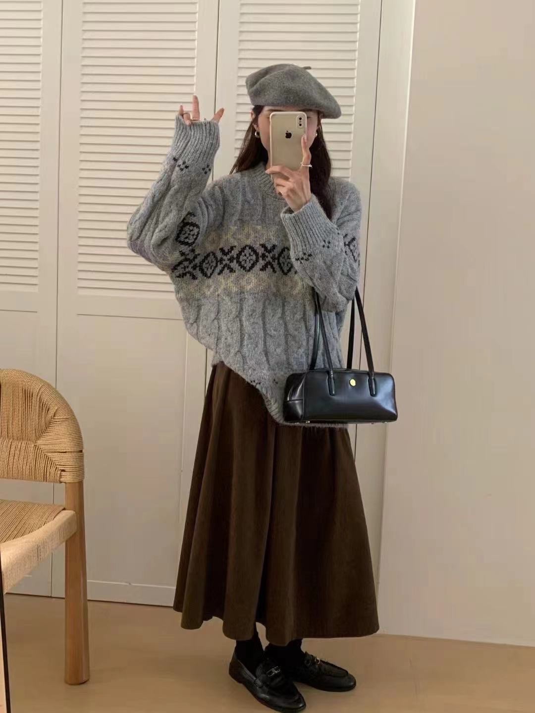 AW 【北歐花紋針織毛衣】☺︎☺︎