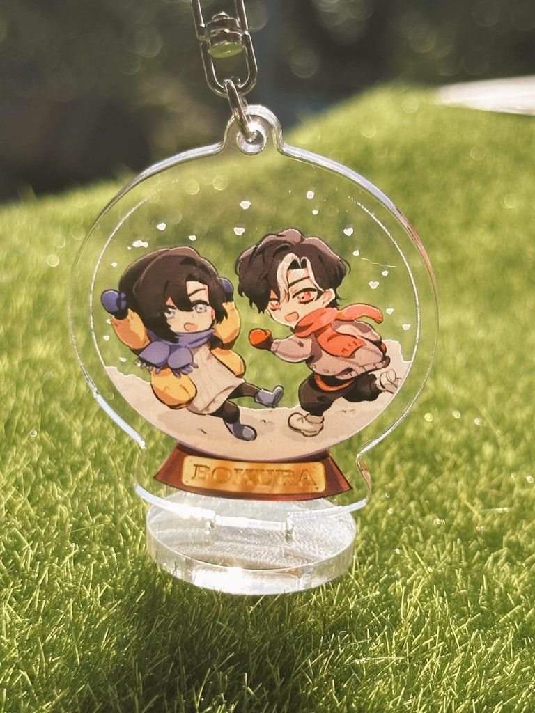 Unnämed＆Lucien雪花球壓克力吊飾立牌