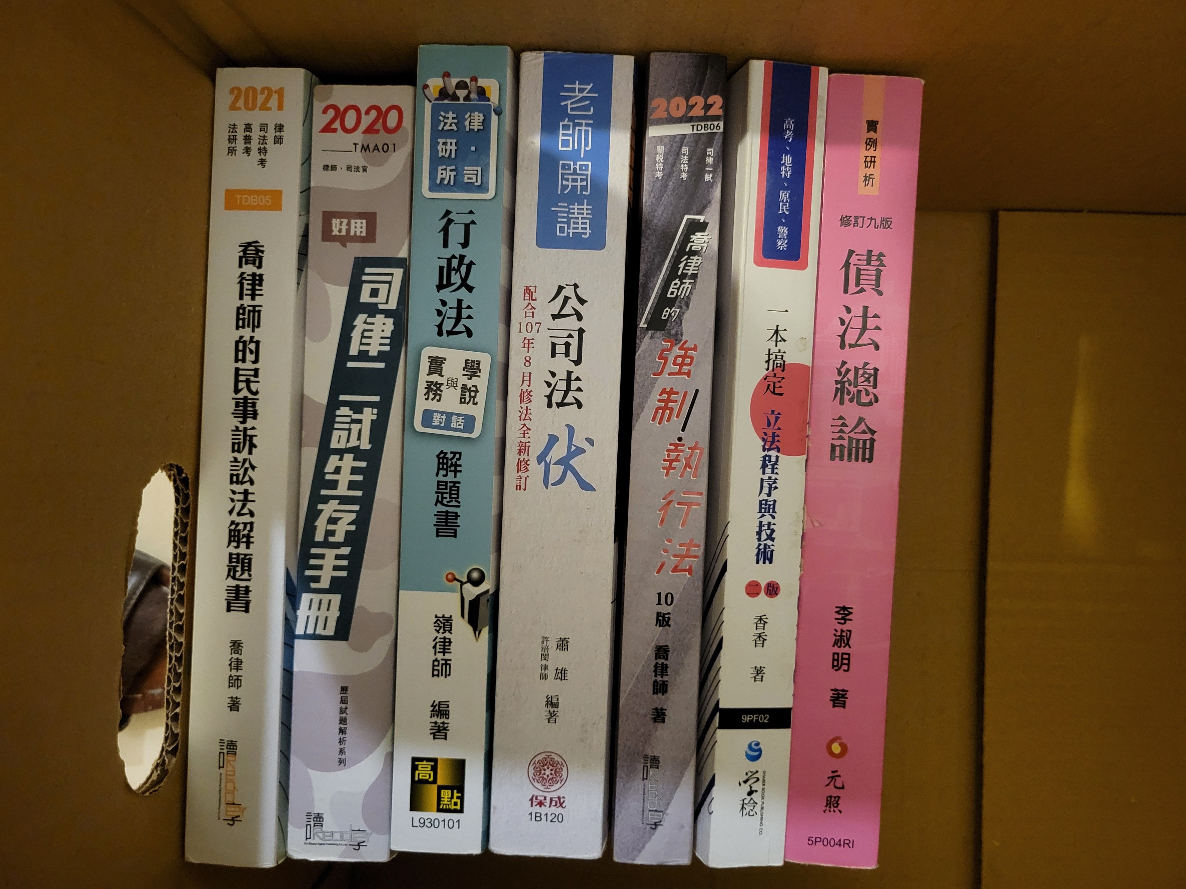 司律二手書 有不同程度畫記 半買半相送 賣場最低價20元