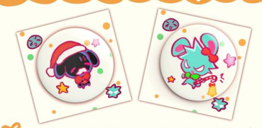 同人 聖誕兔兔徽章 IvanTill（繪師：爛蘋果）